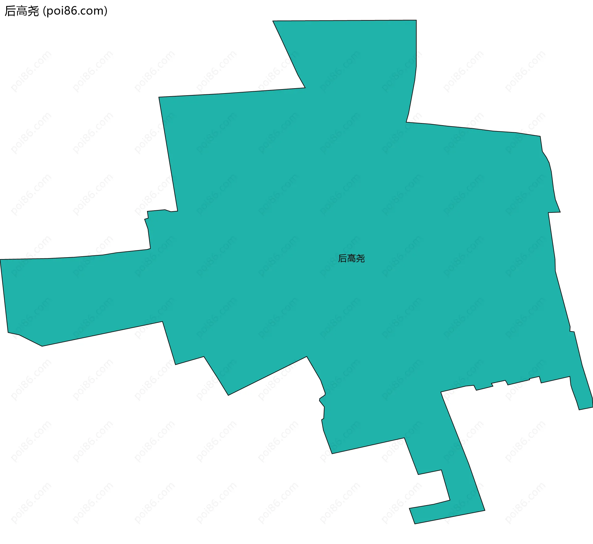 后高尧边界地图