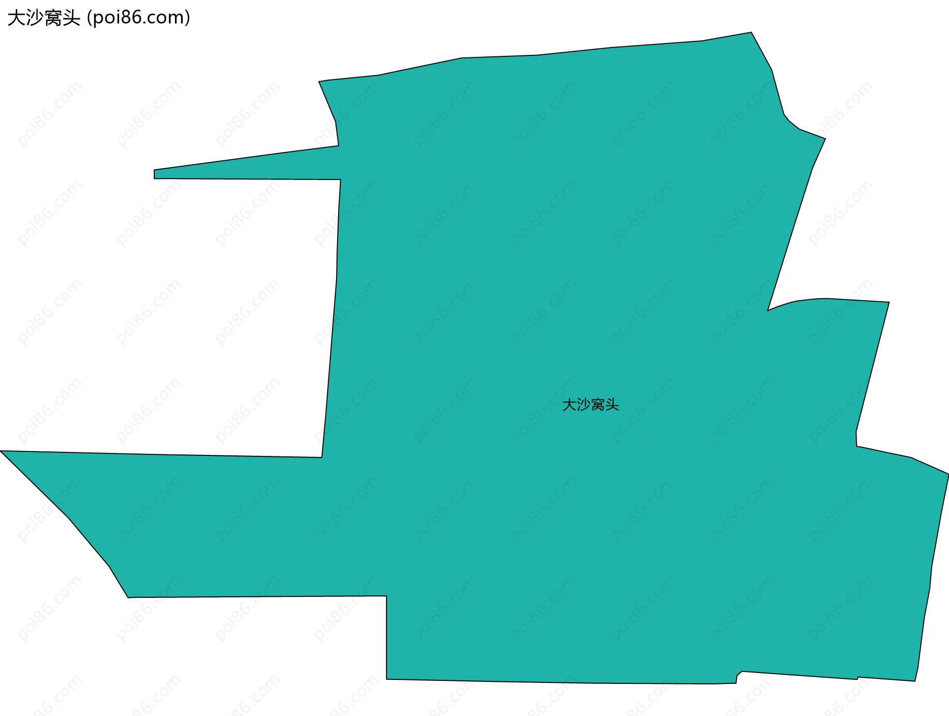 大沙窝头边界地图