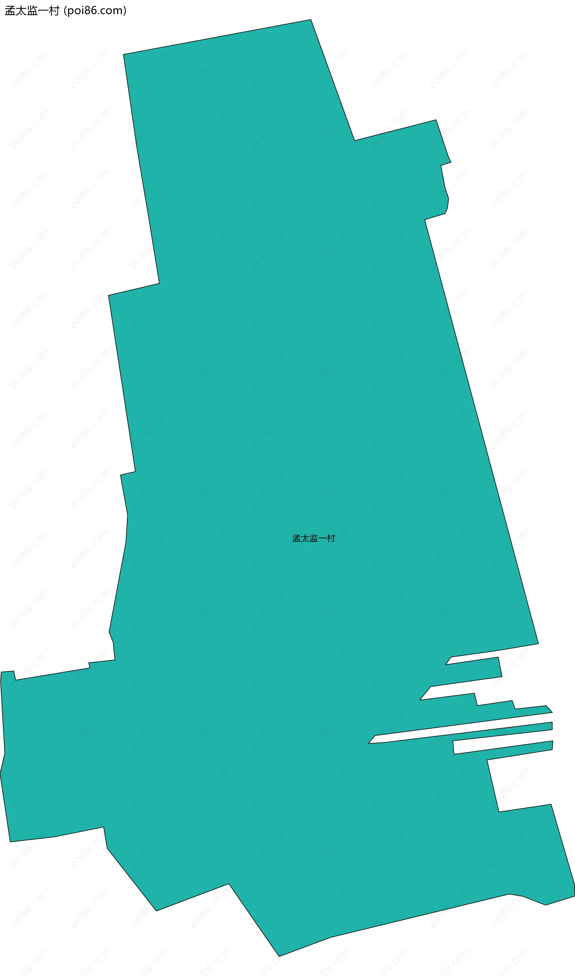 孟太监一村边界地图