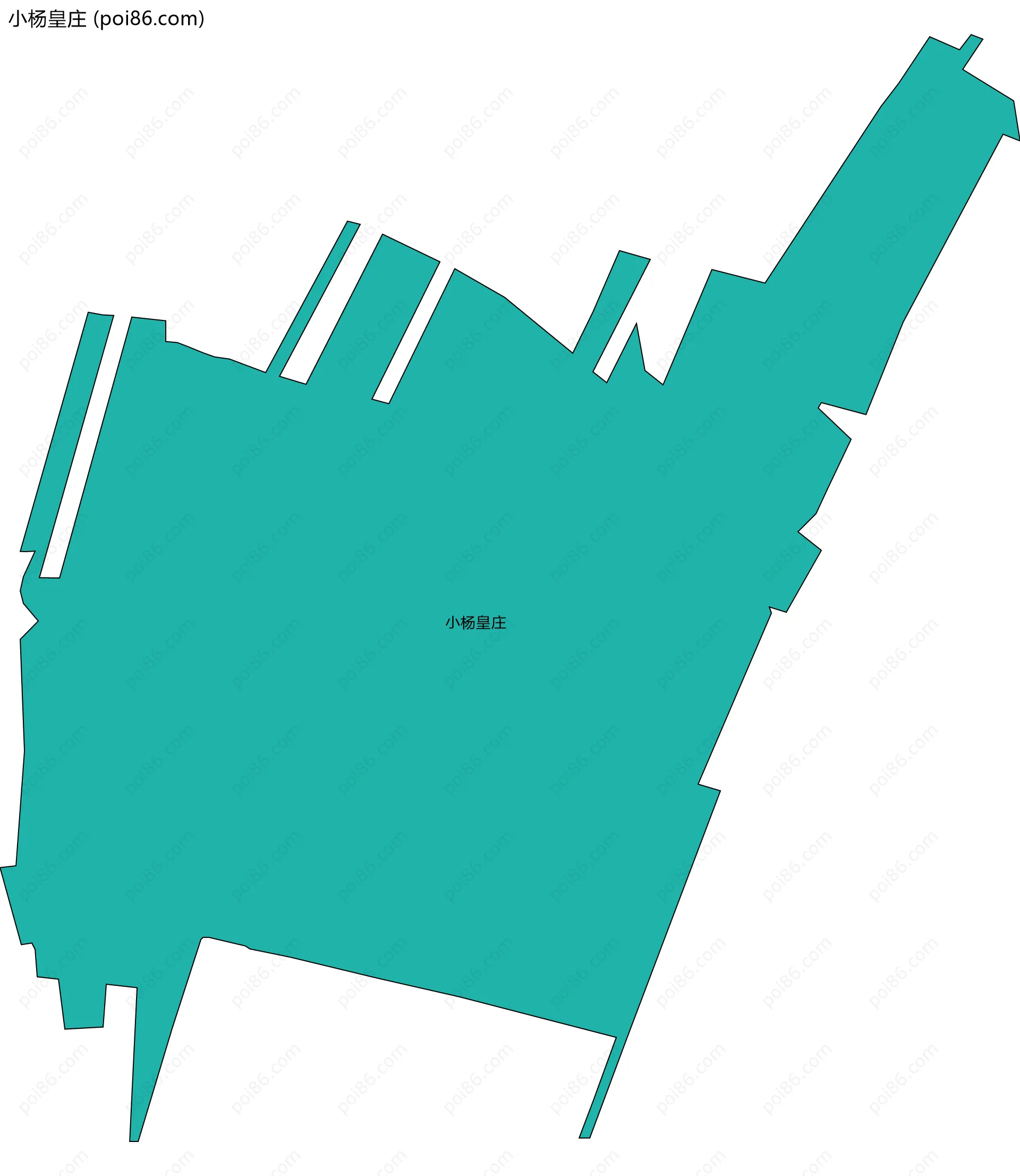 小杨皇庄边界地图