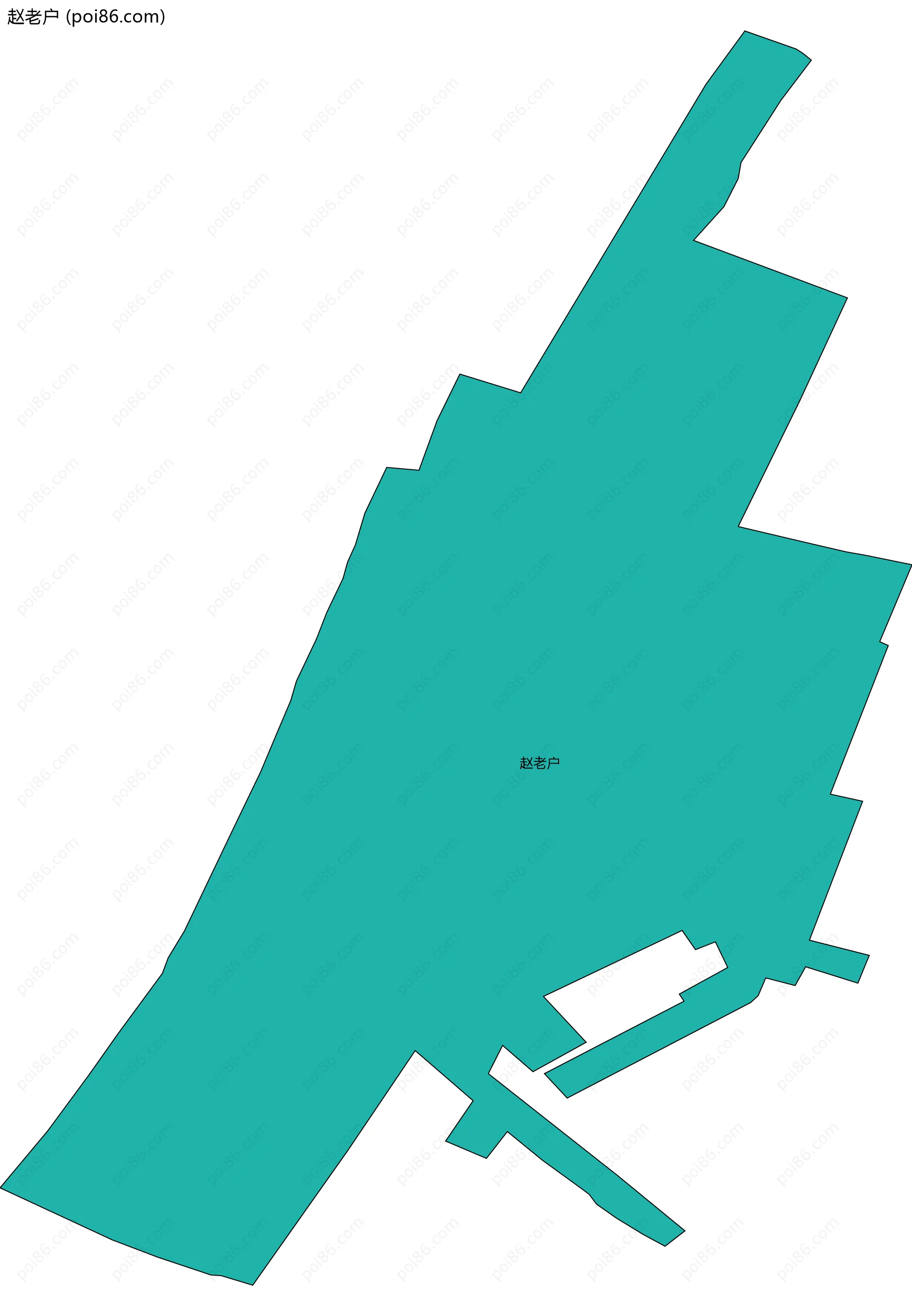 赵老户边界地图