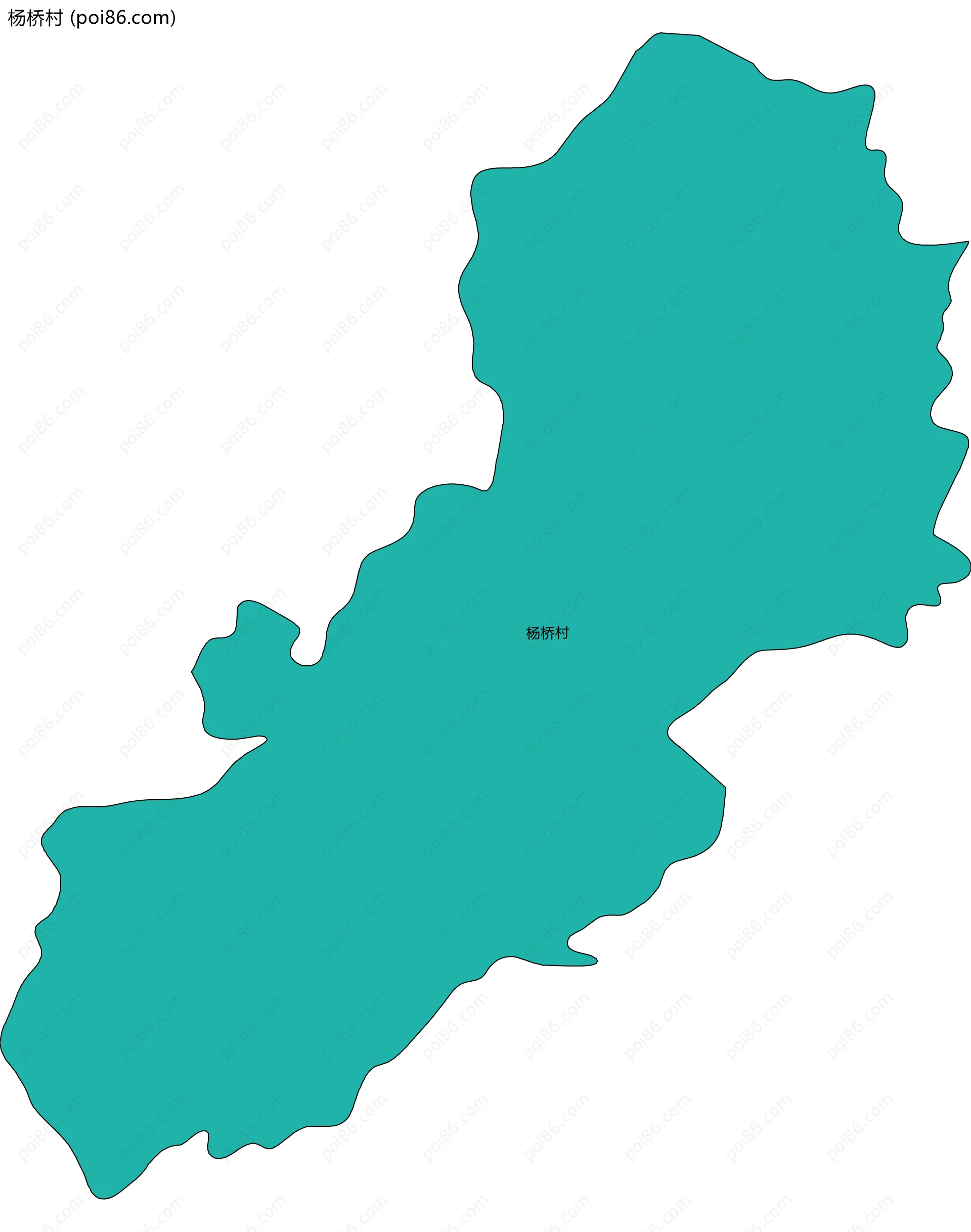 杨桥村边界地图