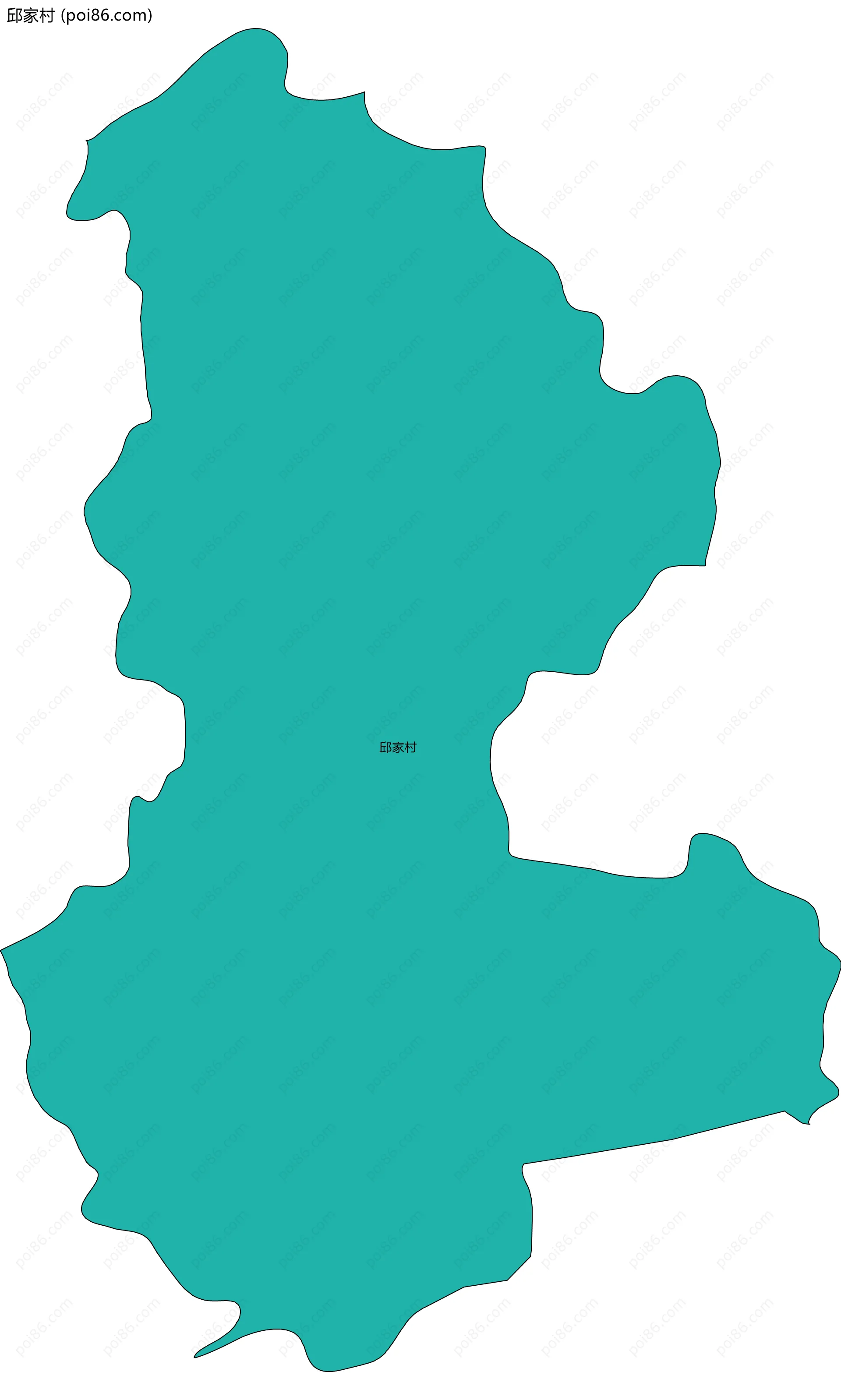 邱家村边界地图