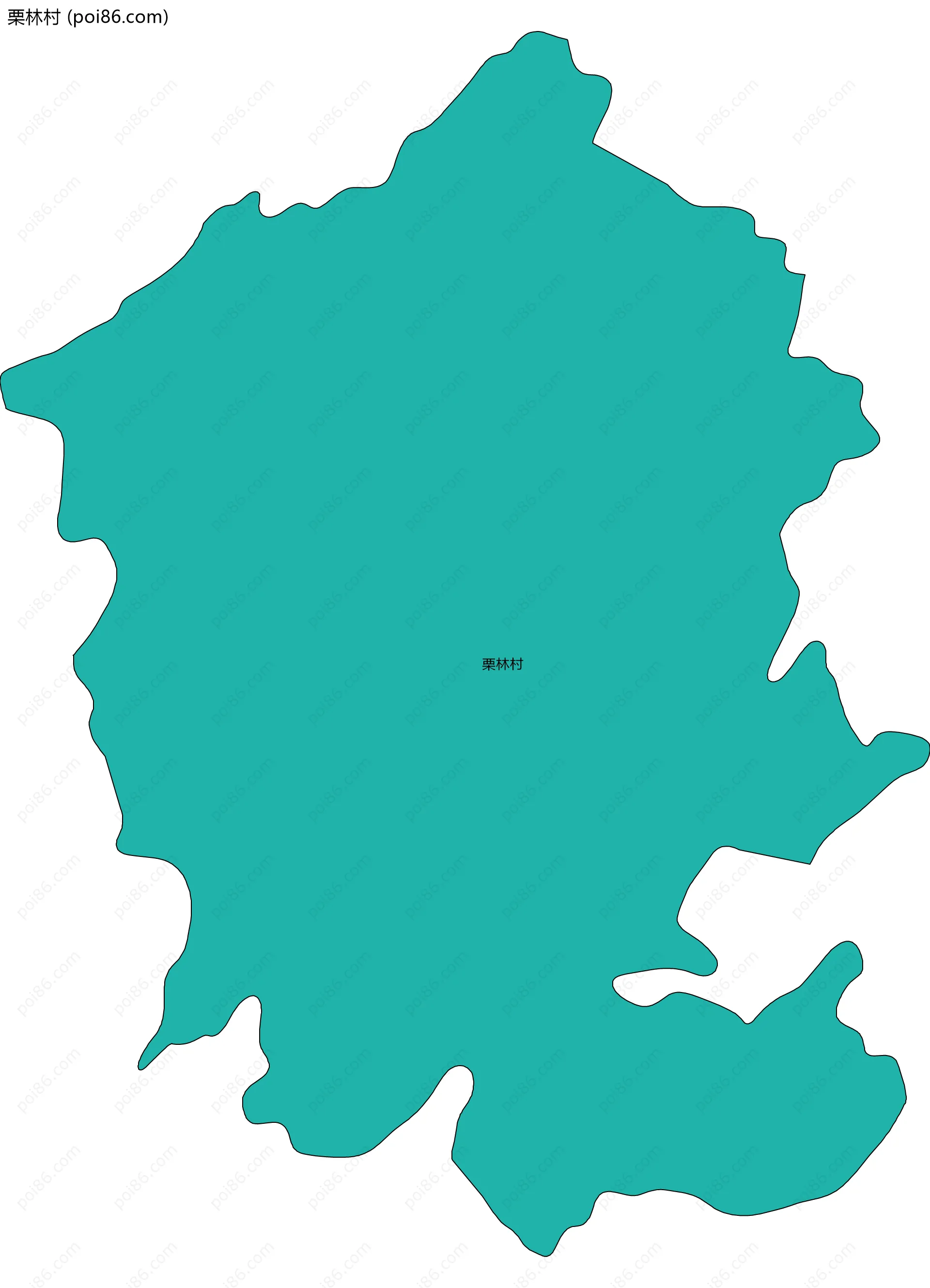 栗林村边界地图