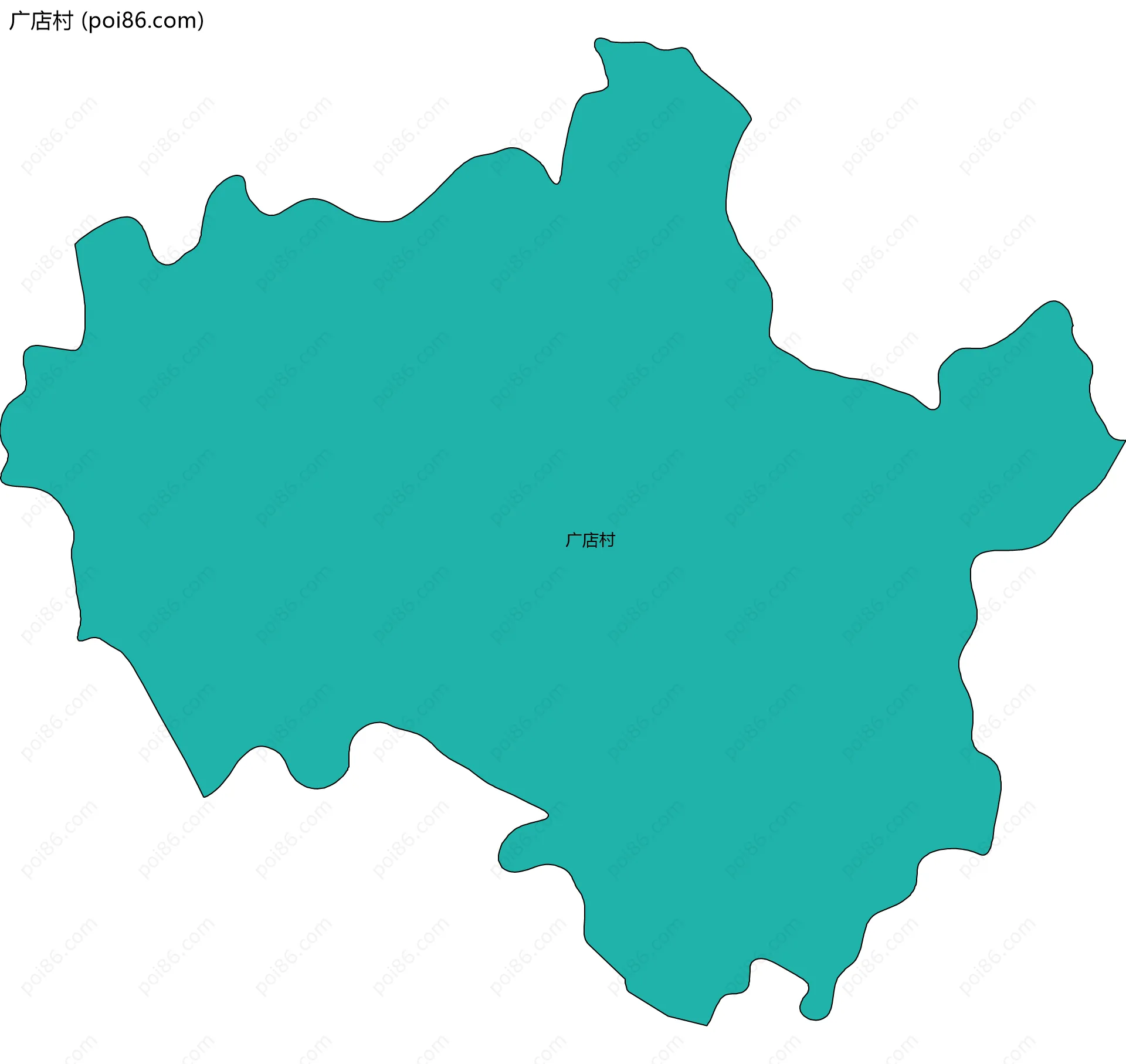 广店村边界地图