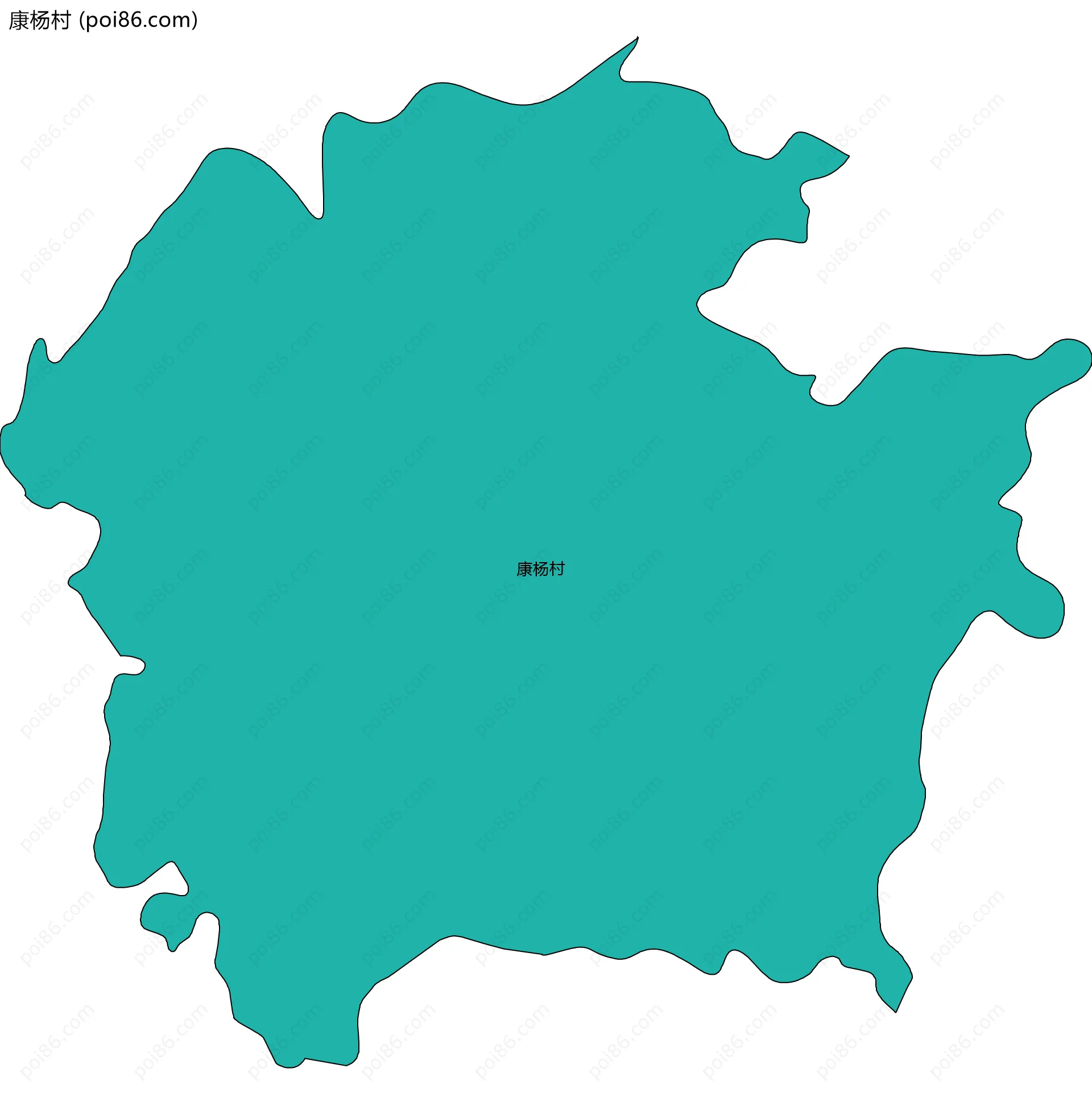 康杨村边界地图