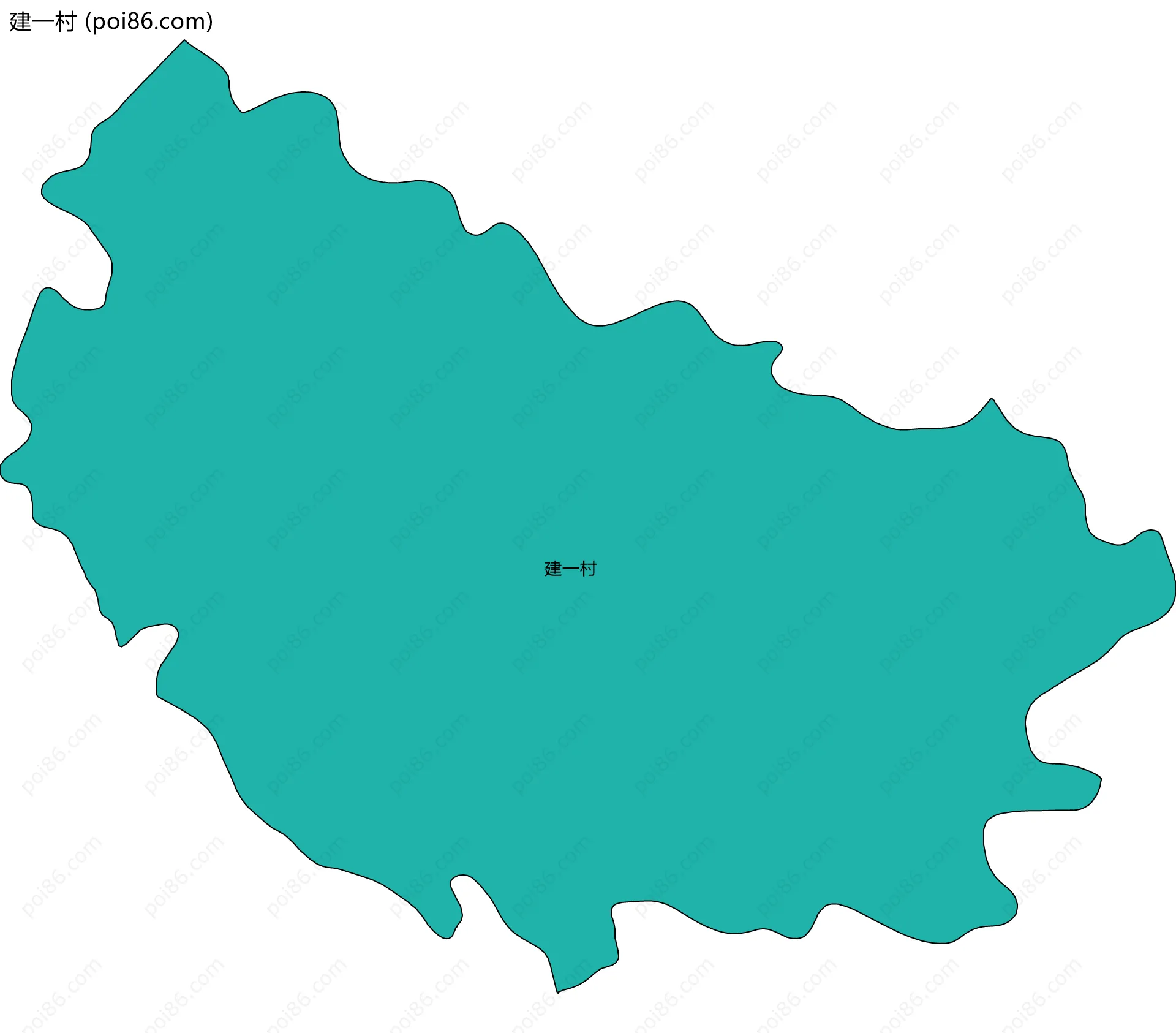 建一村边界地图