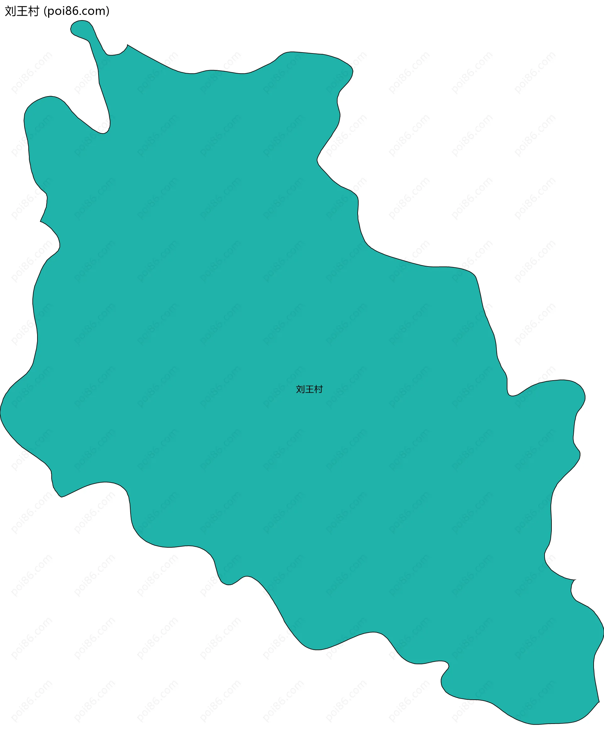 刘王村边界地图