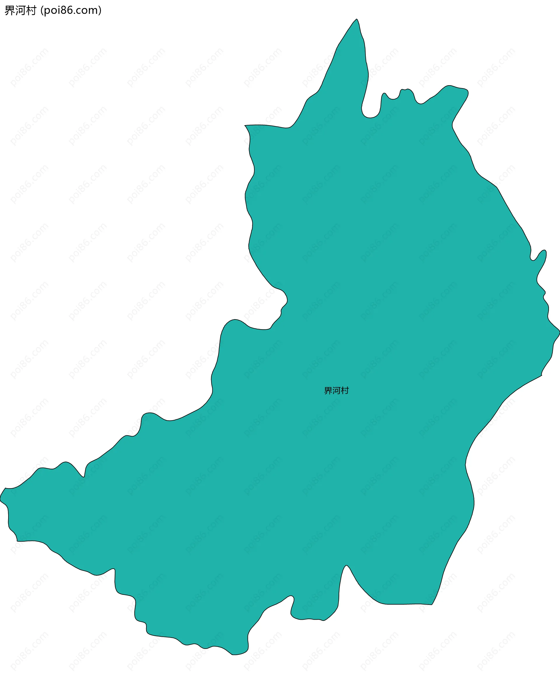 界河村边界地图