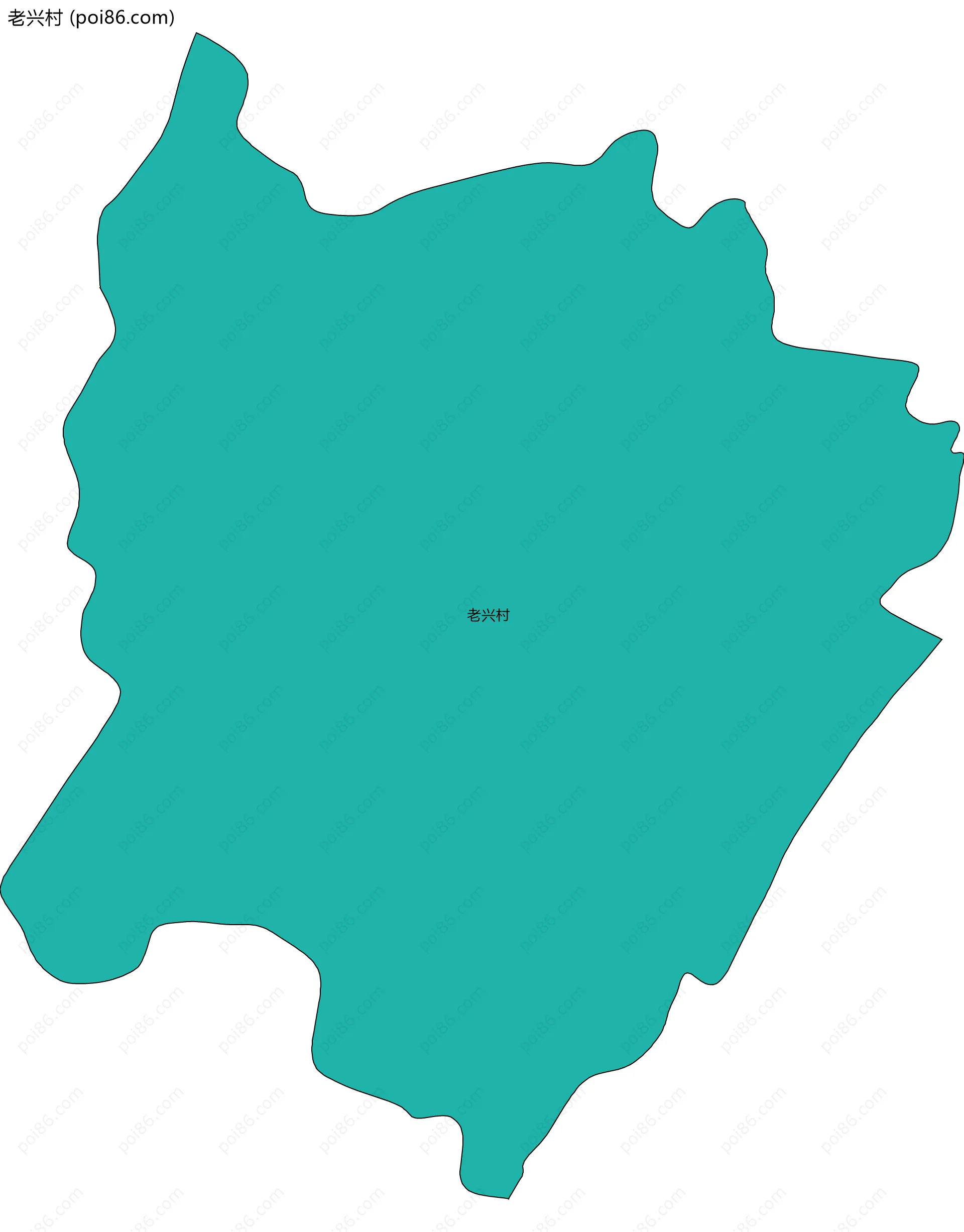 老兴村边界地图