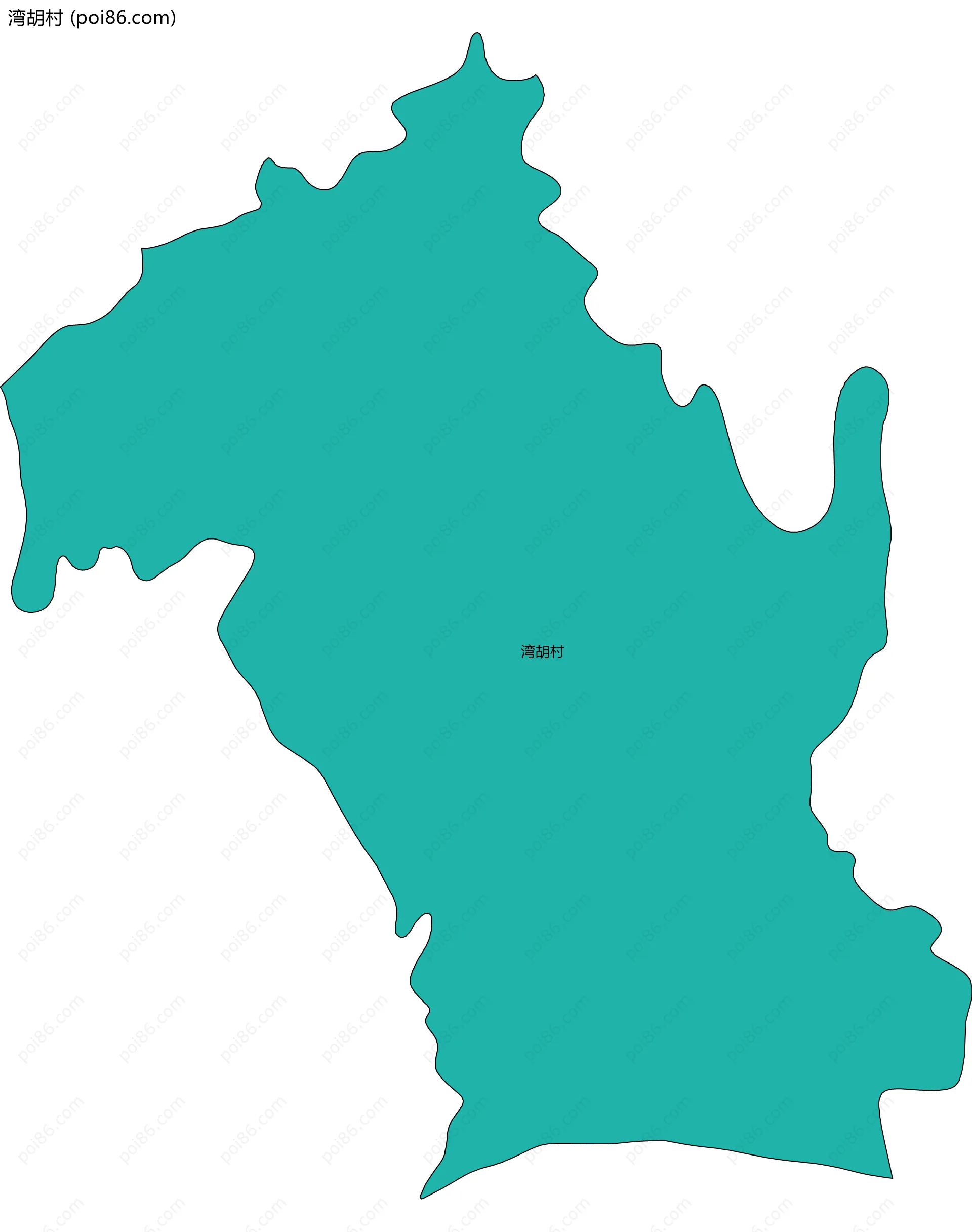 湾胡村边界地图