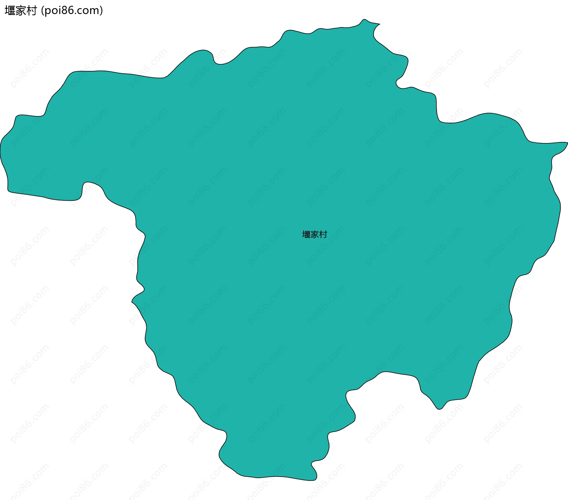 堰家村边界地图