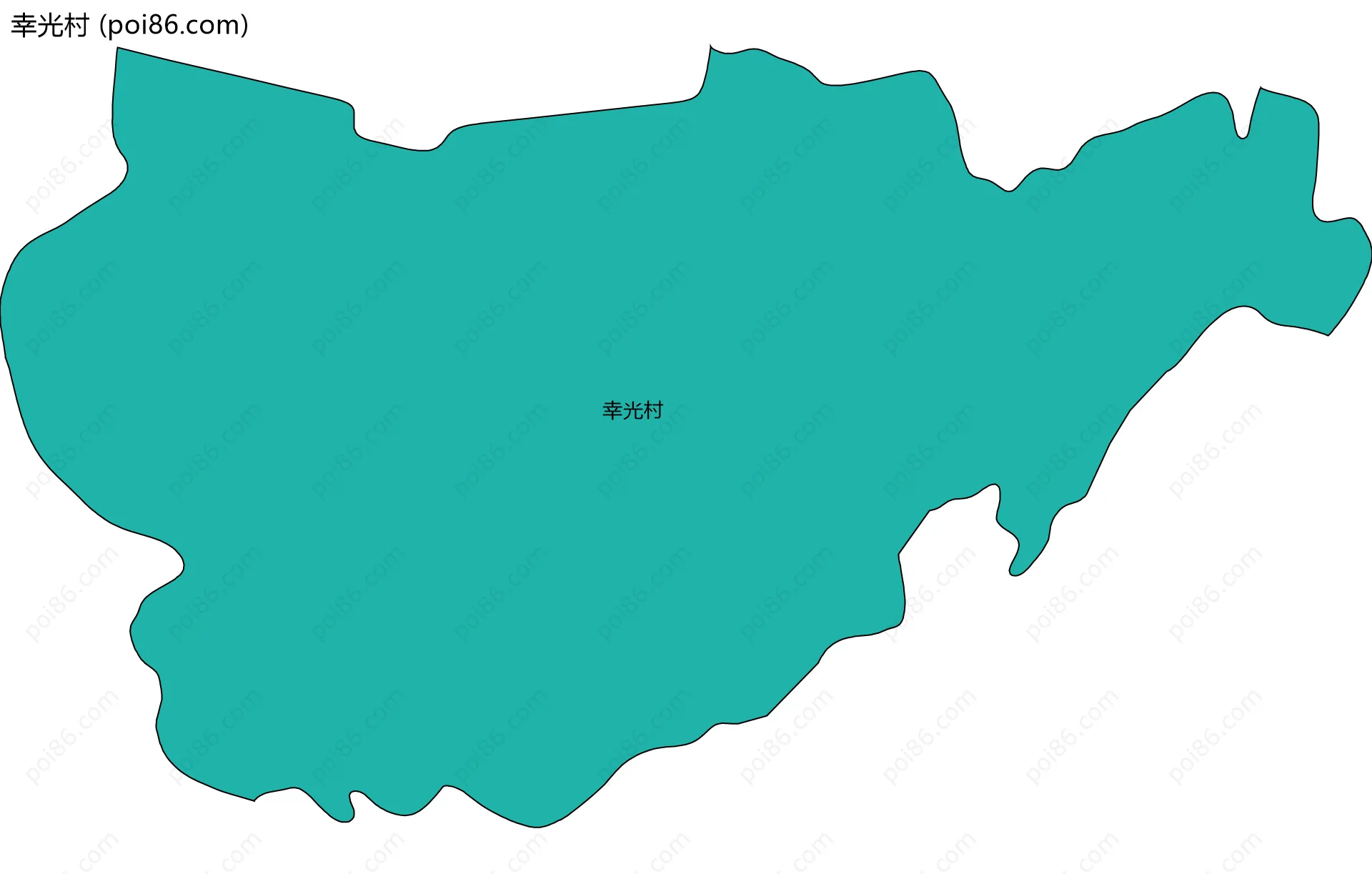 幸光村边界地图