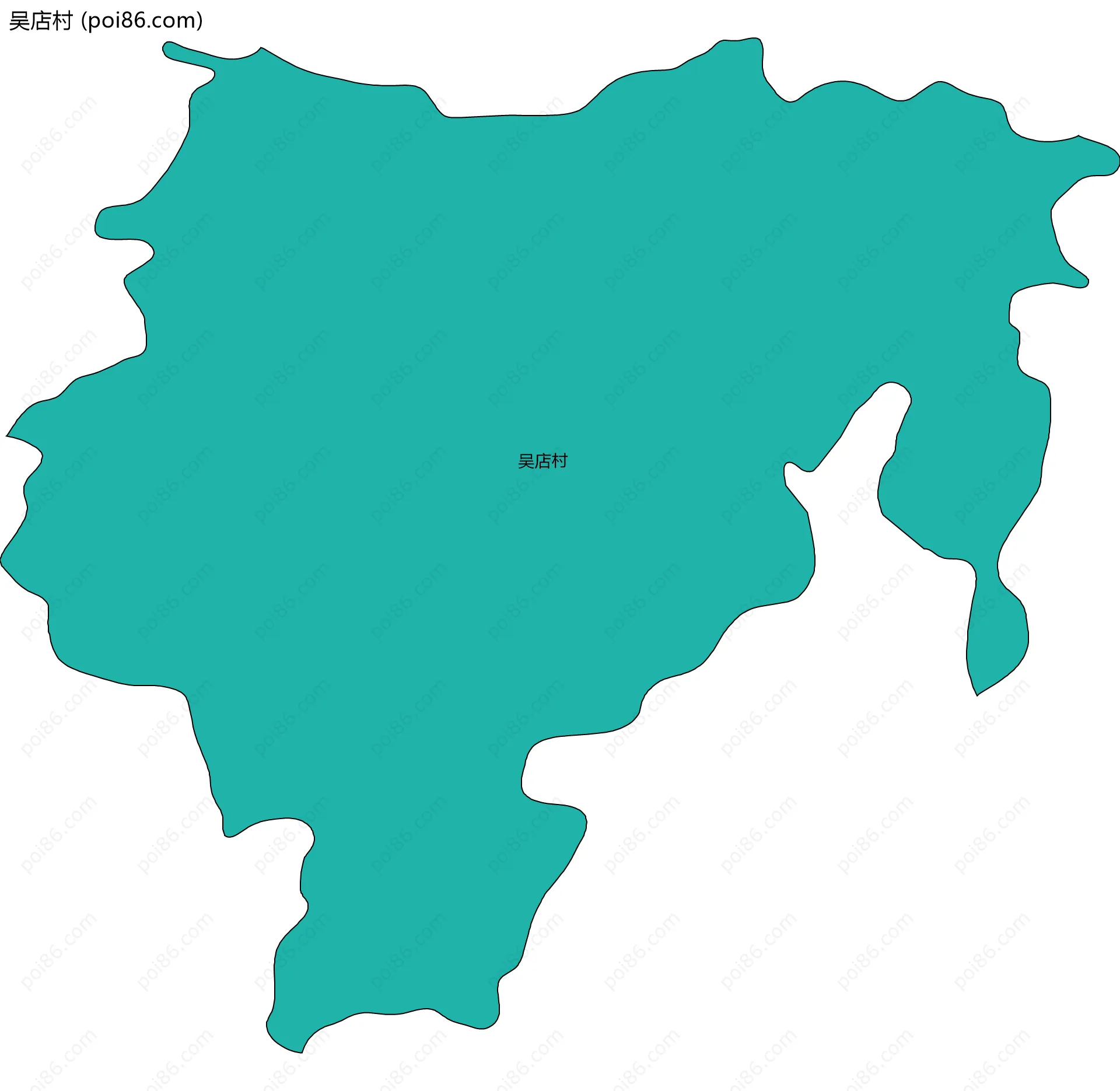 吴店村边界地图