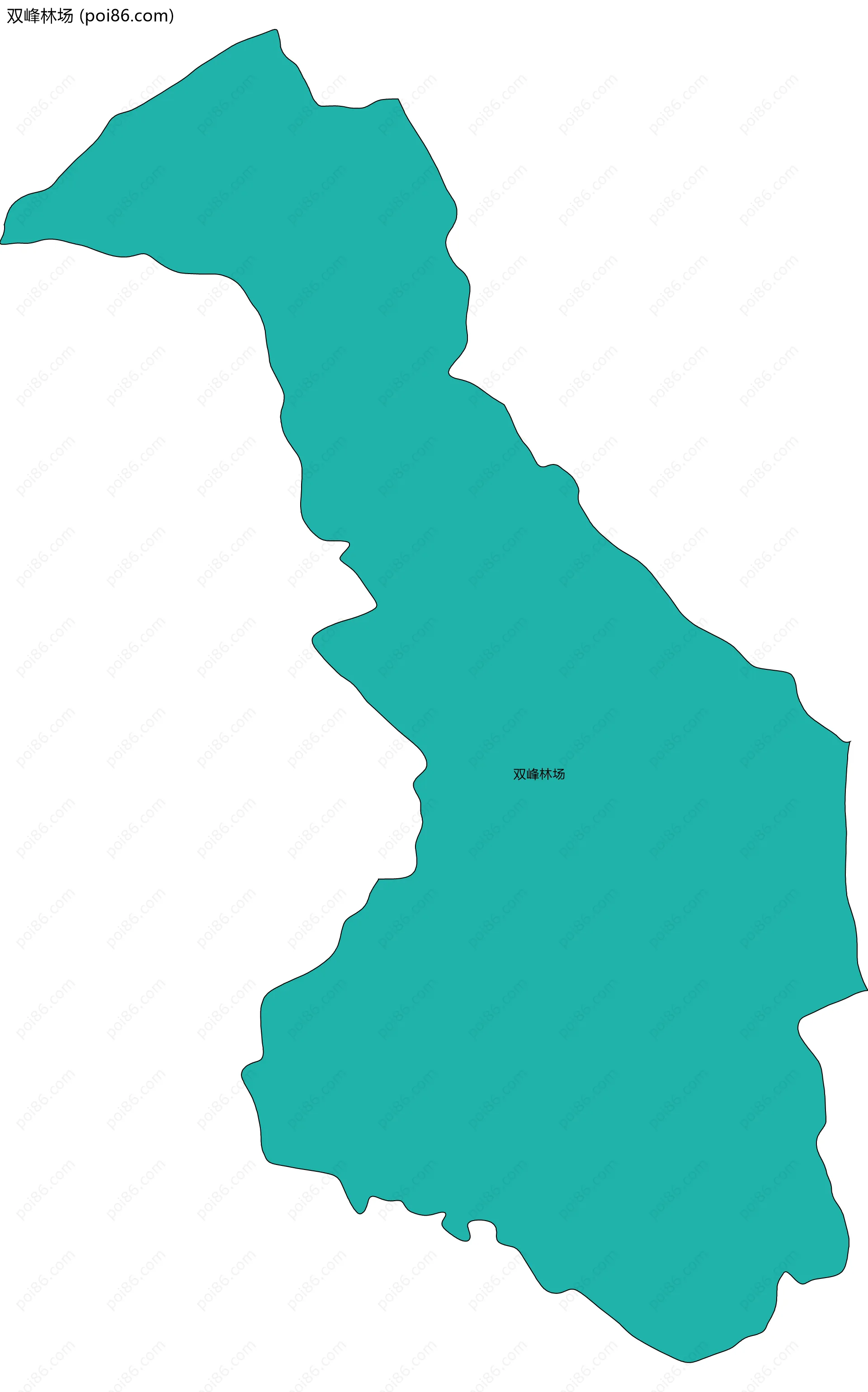 双峰林场边界地图