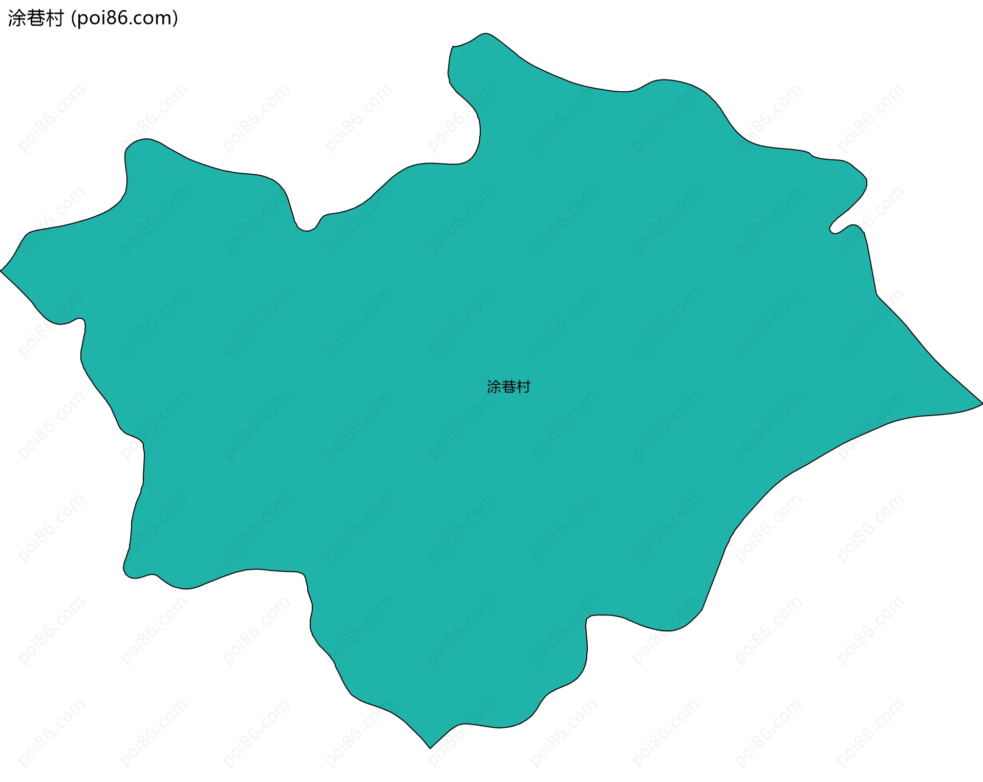涂巷村边界地图