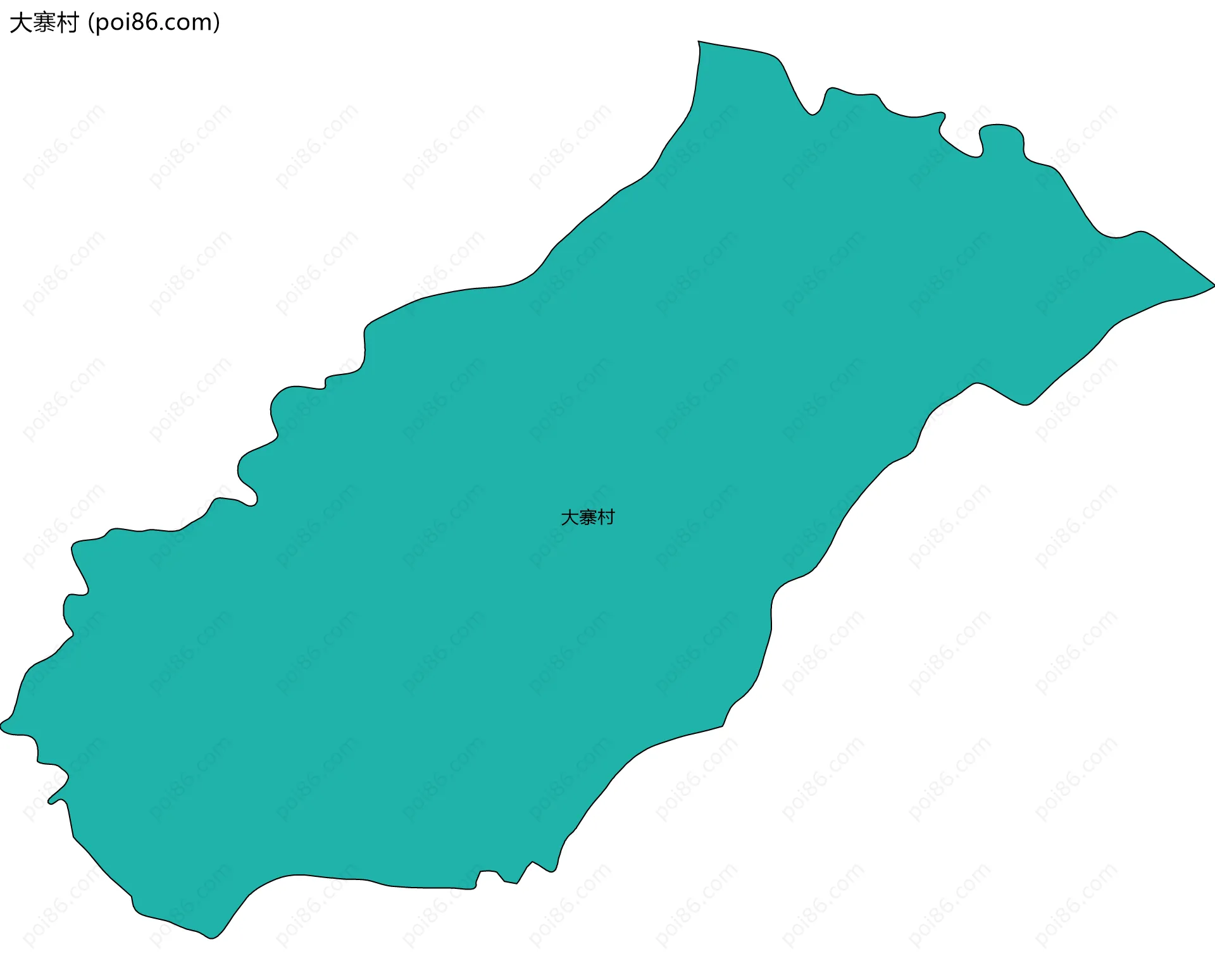 大寨村边界地图