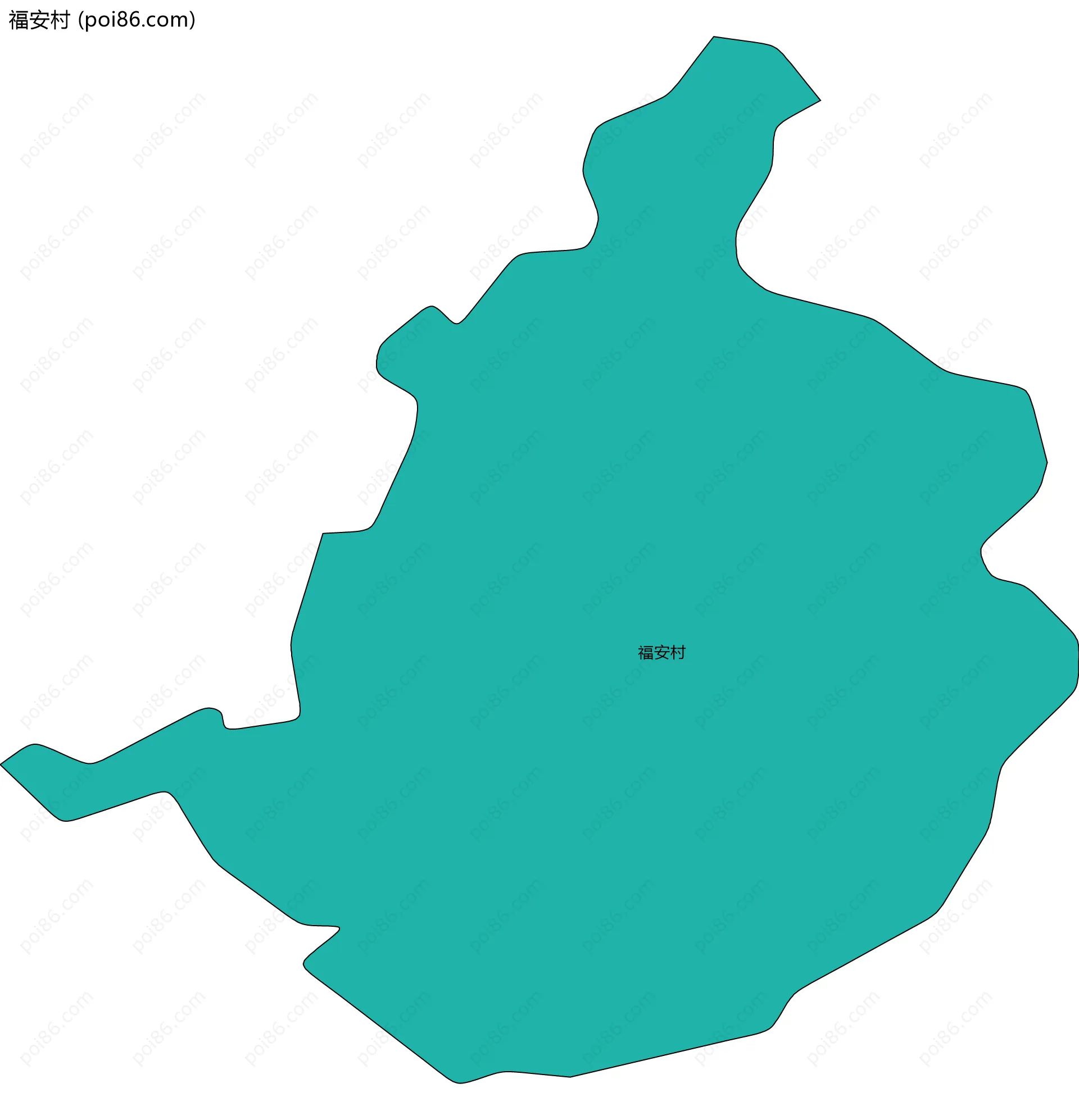 福安村边界地图
