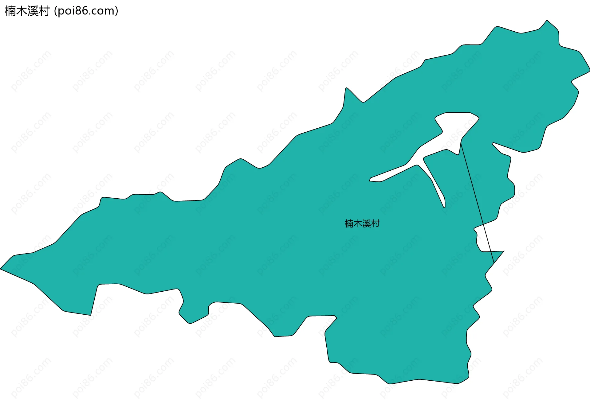 楠木溪村边界地图