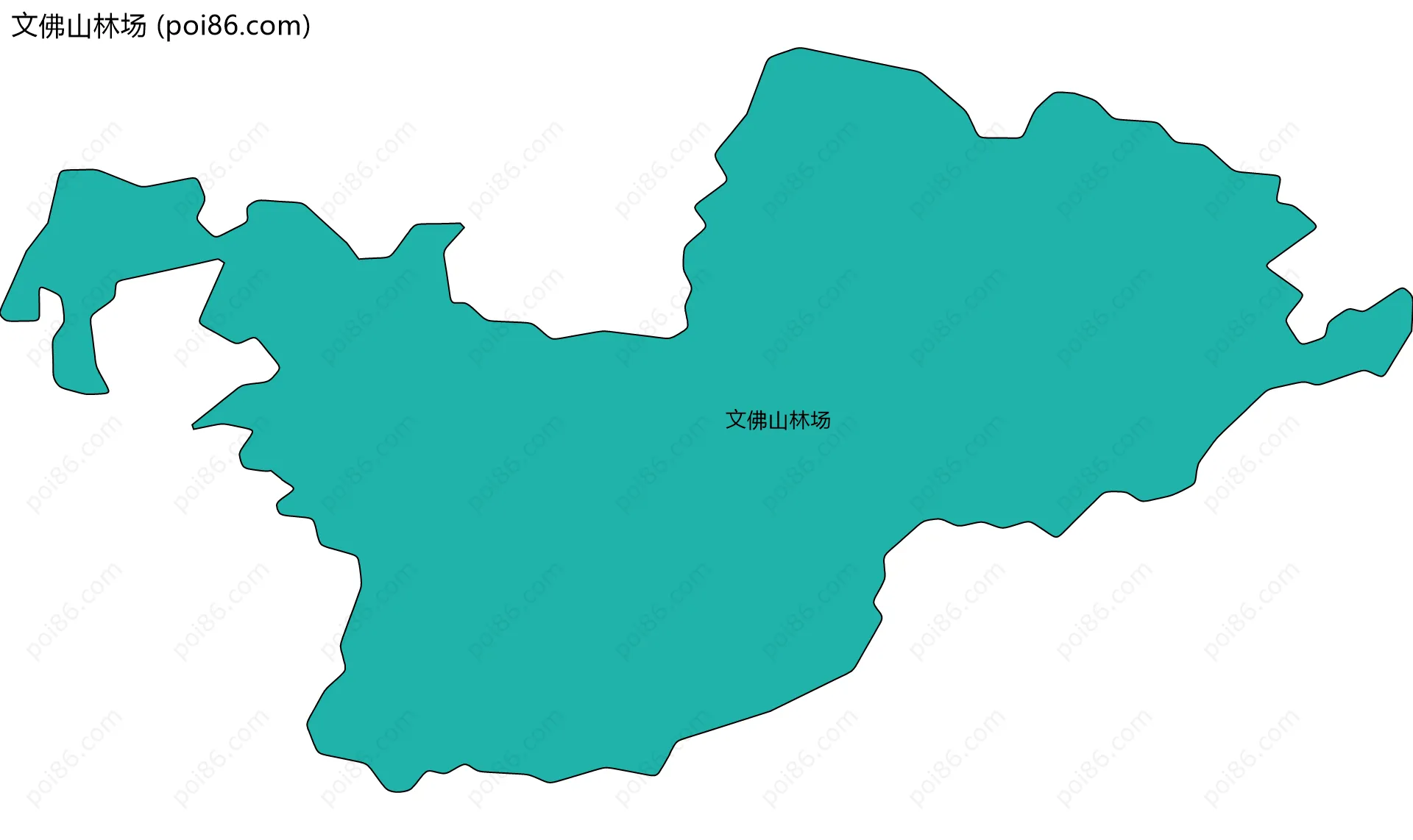 文佛山林场边界地图