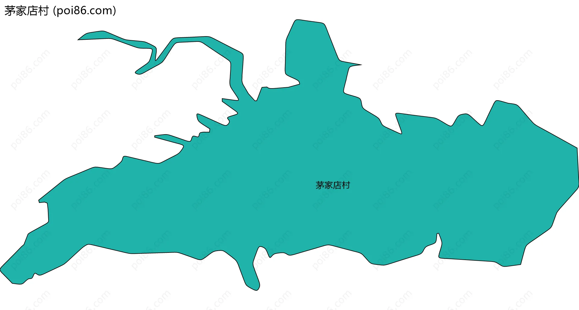茅家店村边界地图