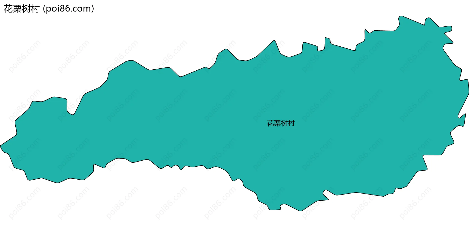 花栗树村边界地图