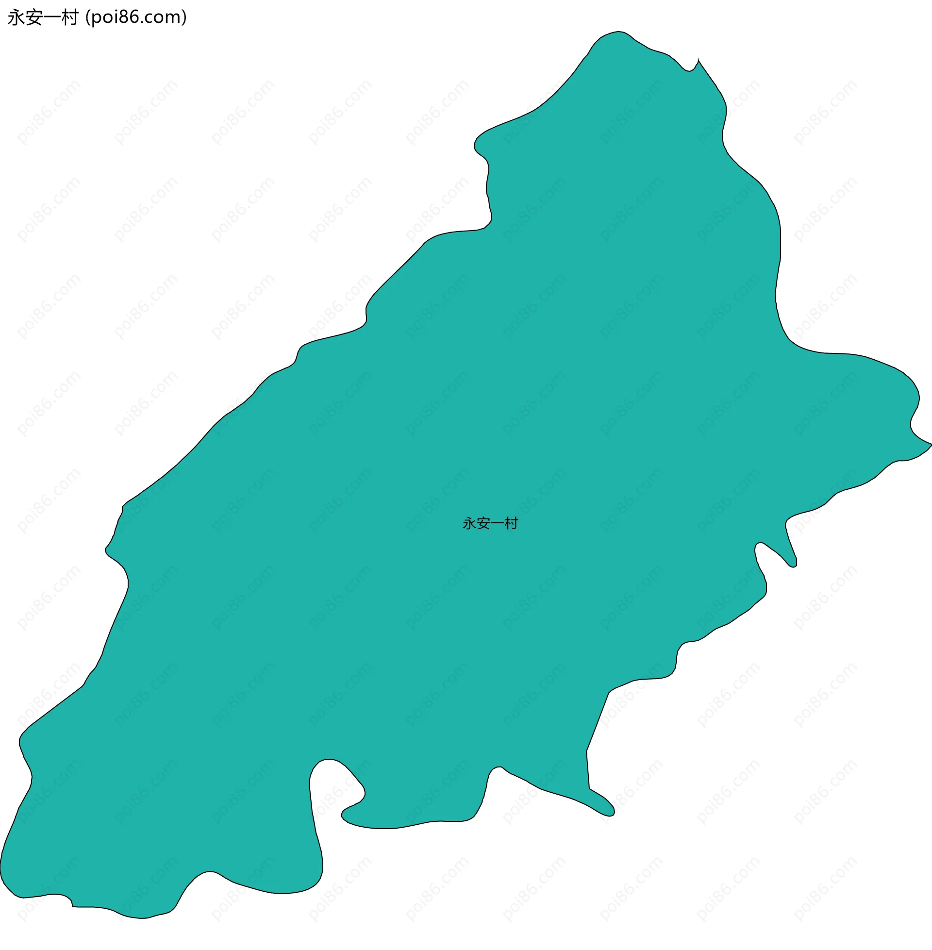 永安一村边界地图