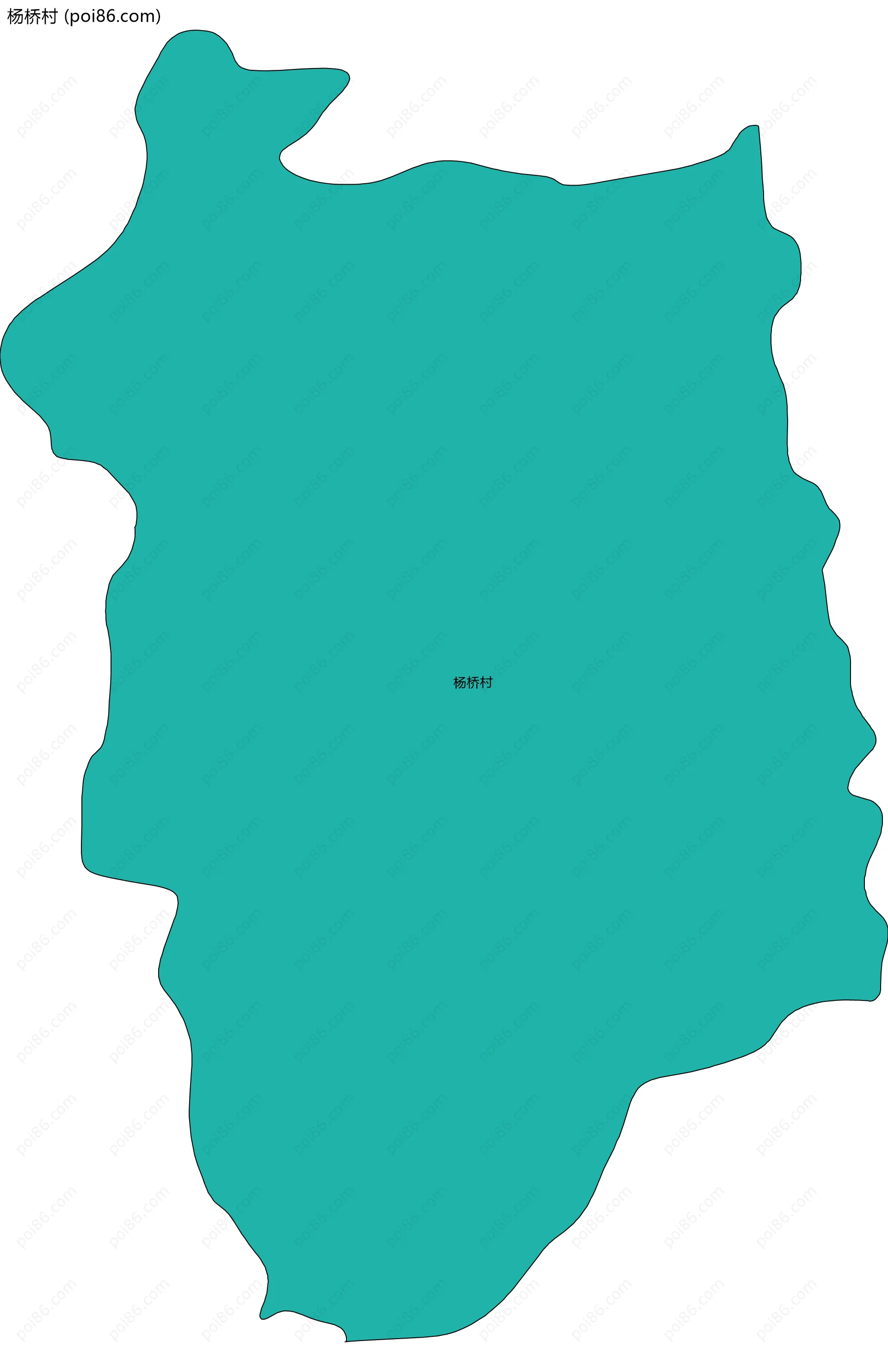 杨桥村边界地图