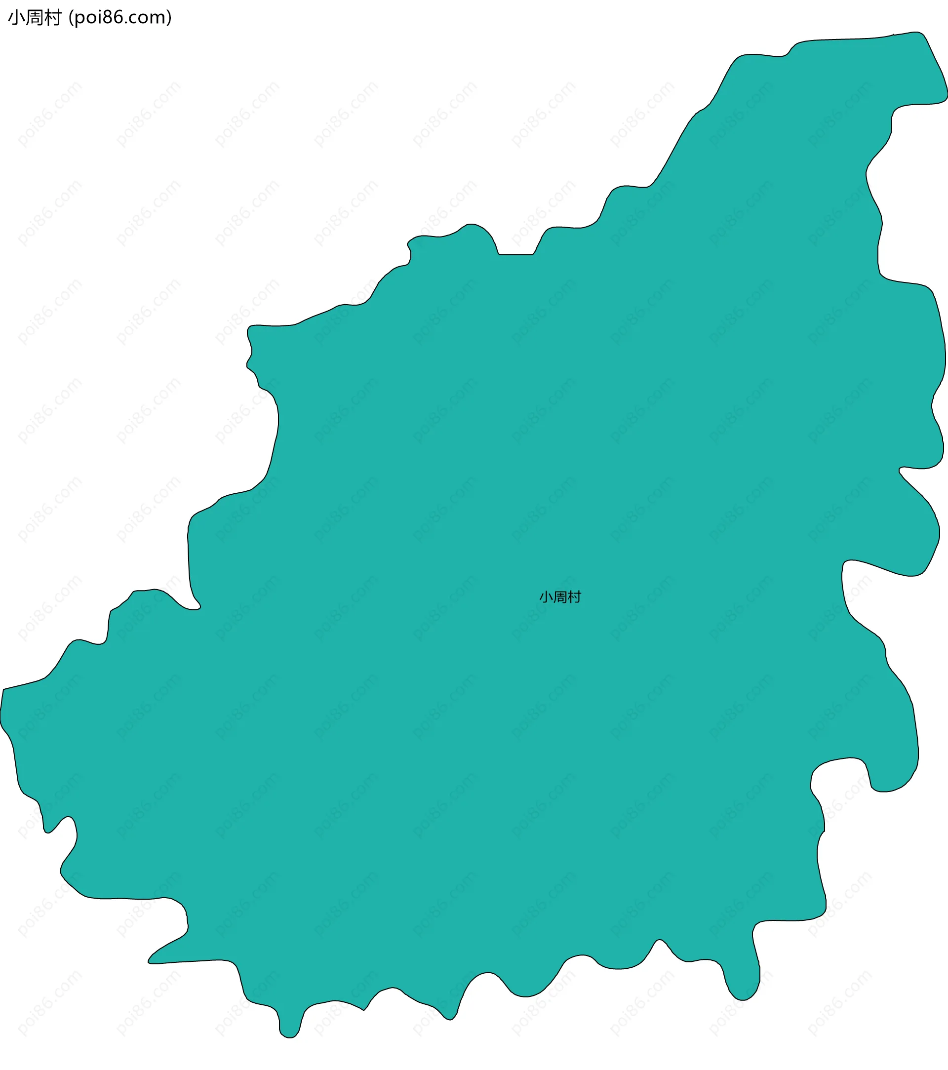 小周村边界地图