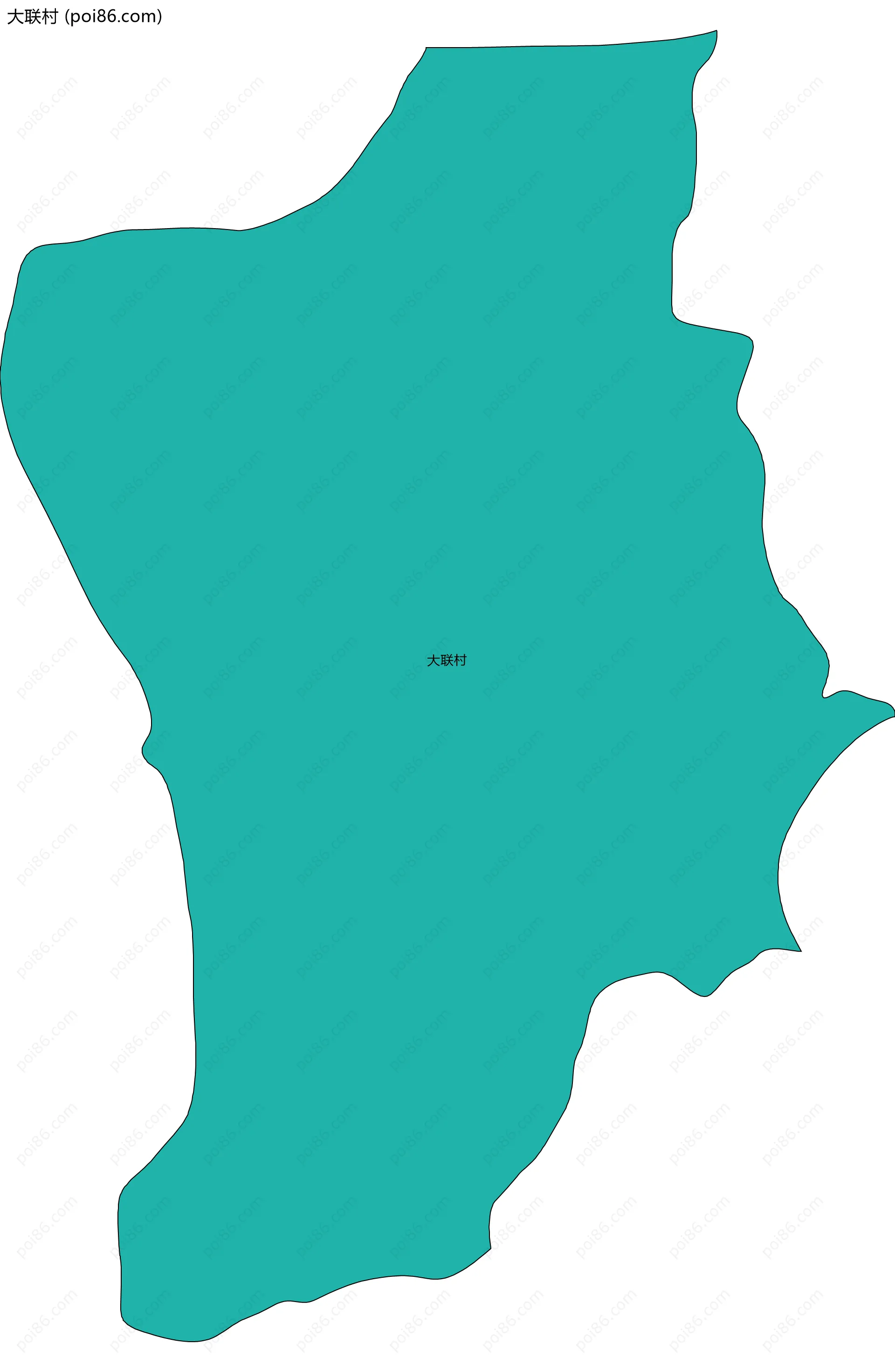 大联村边界地图