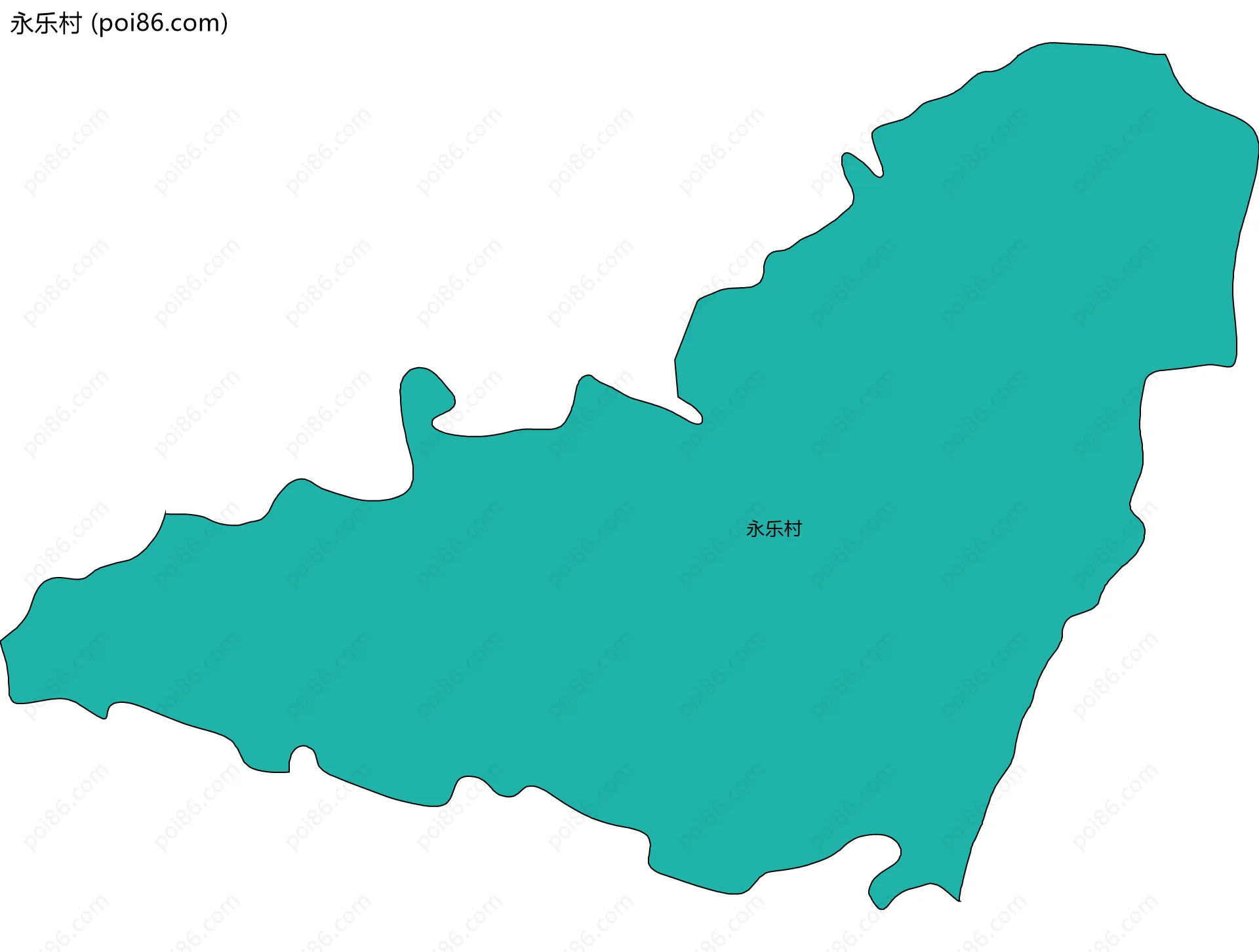 永乐村边界地图