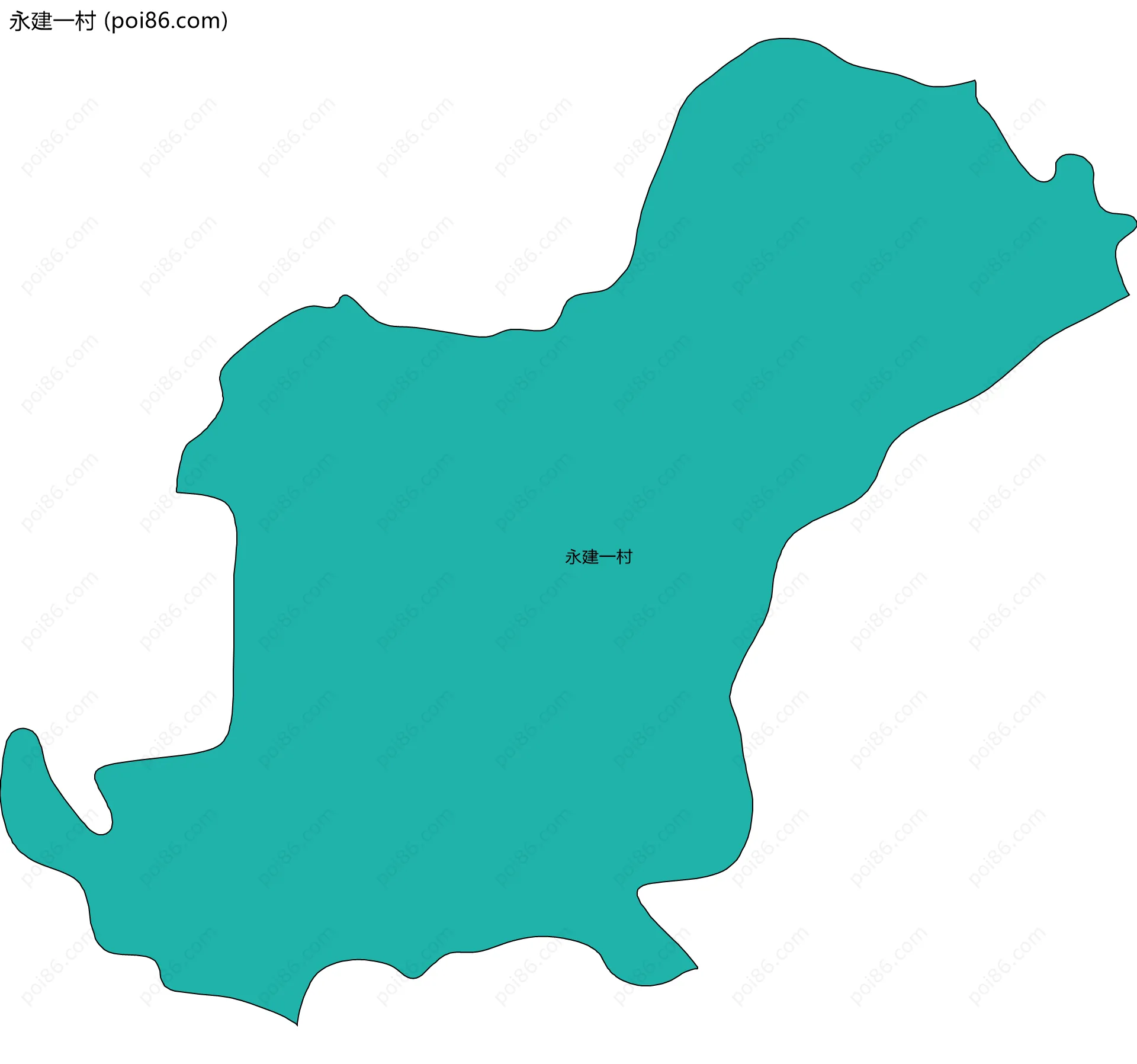 永建一村边界地图