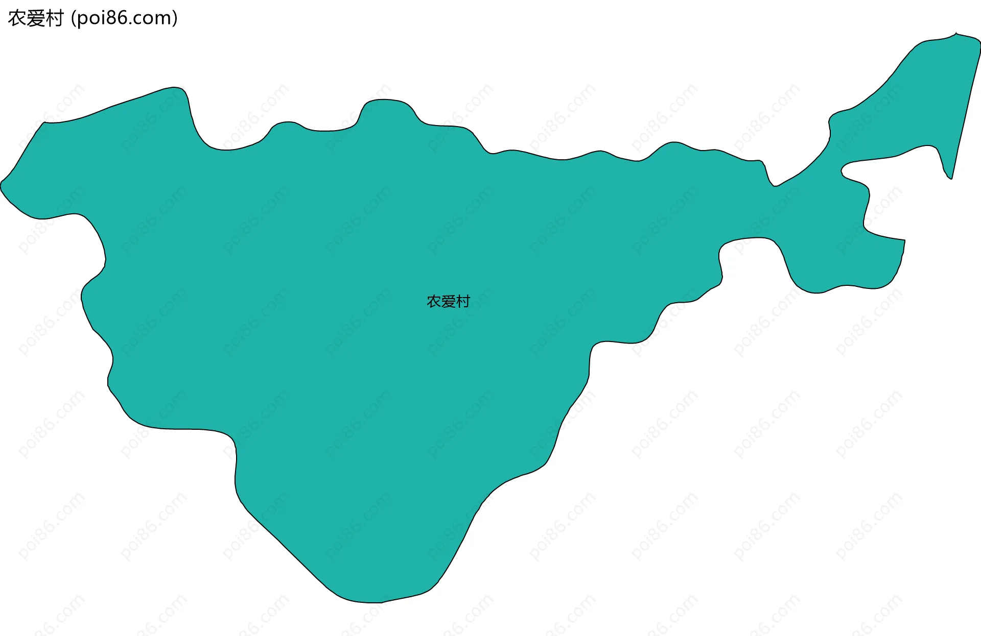 农爱村边界地图
