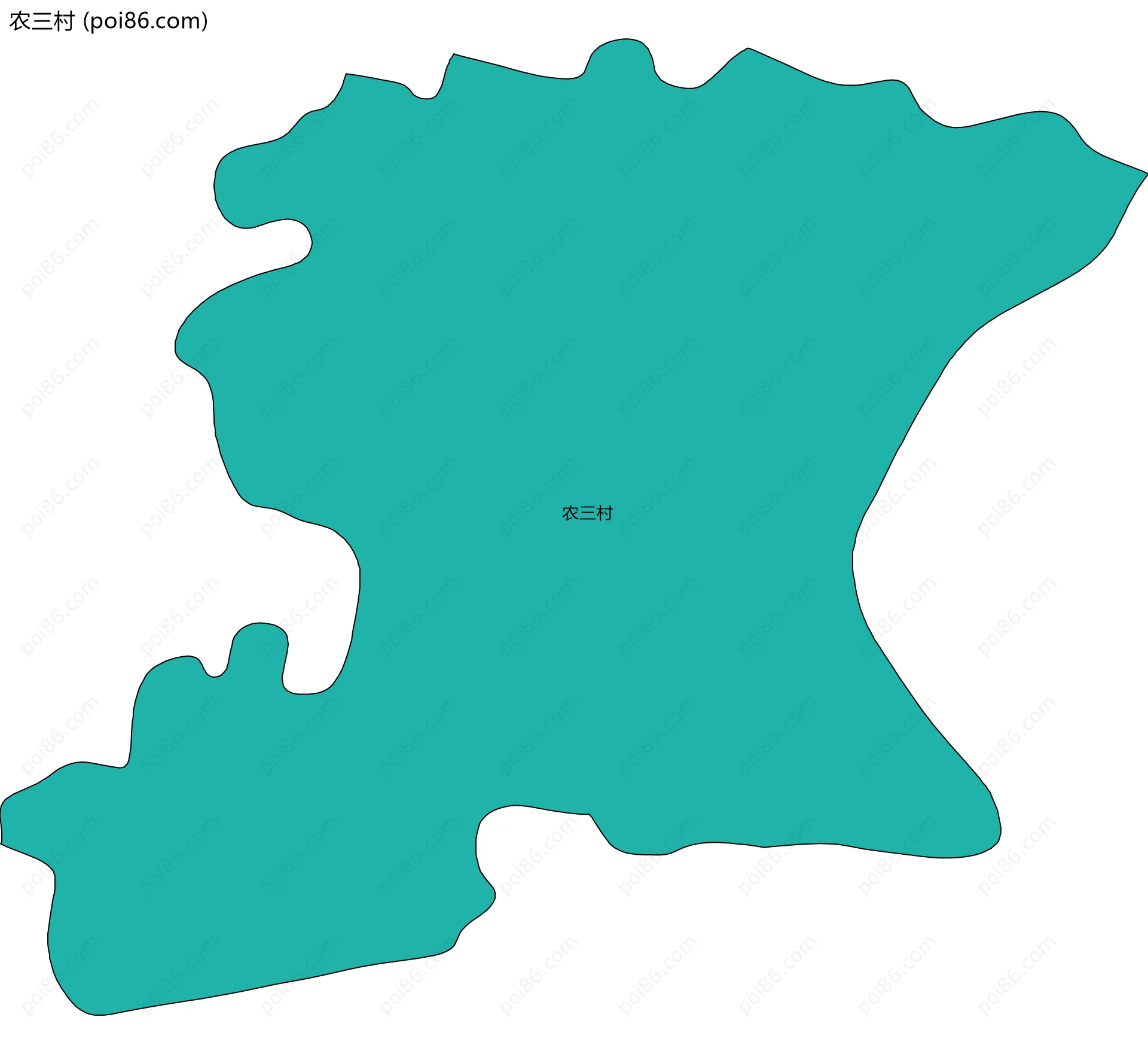 农三村边界地图