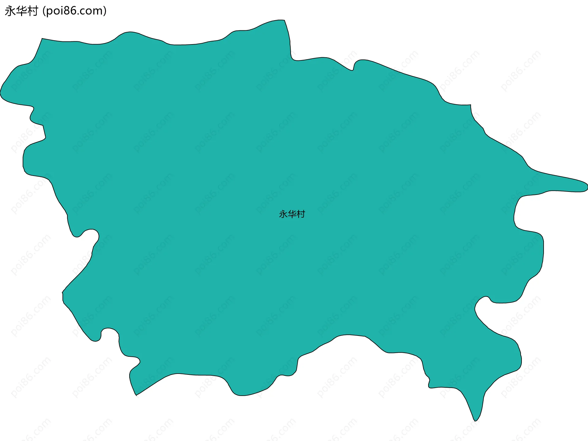 永华村边界地图