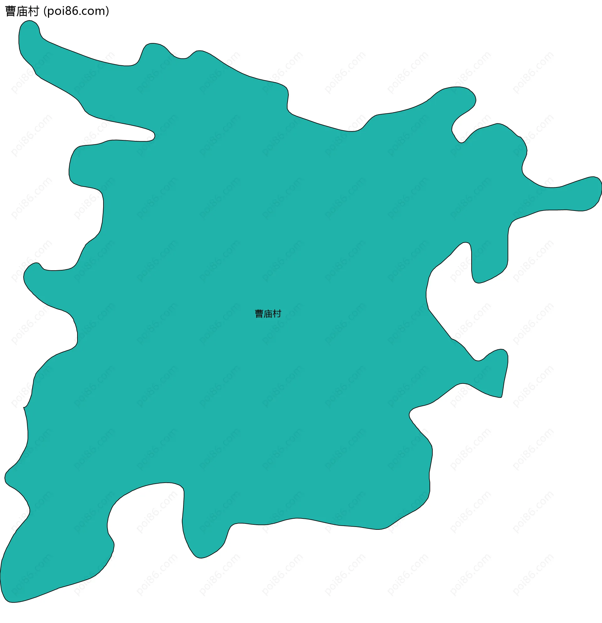 曹庙村边界地图