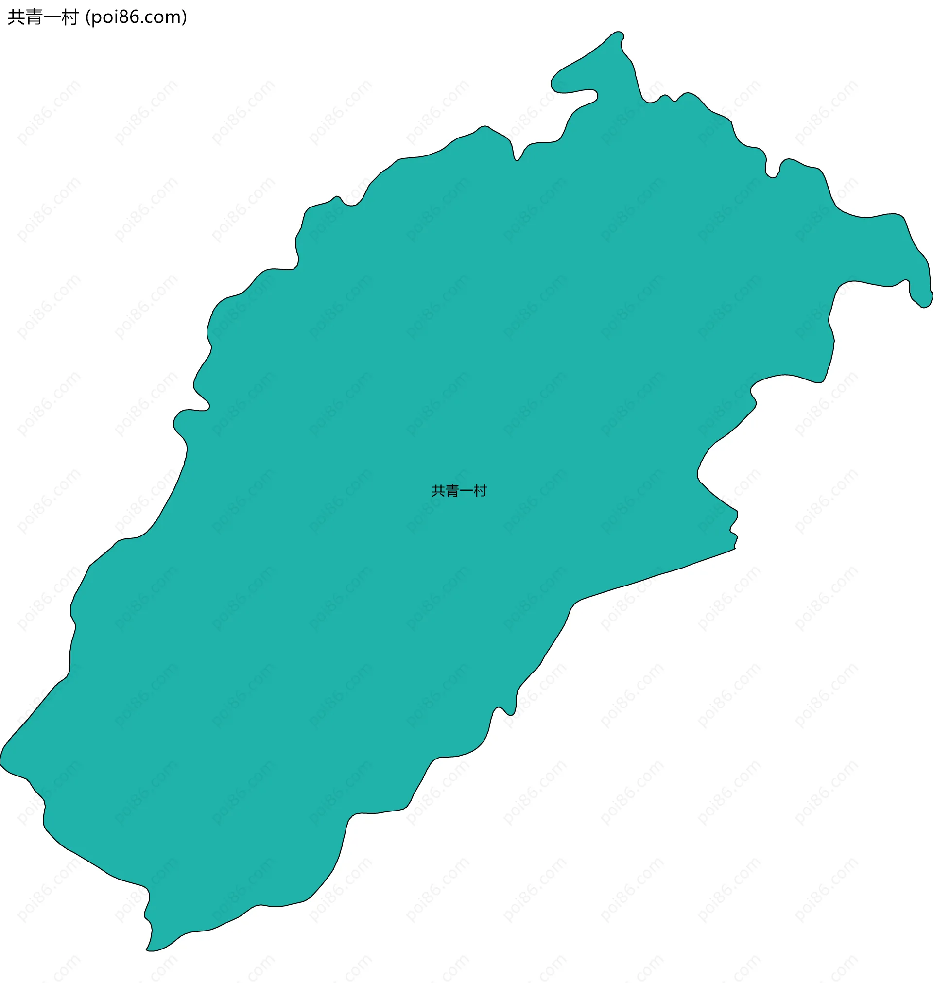 共青一村边界地图