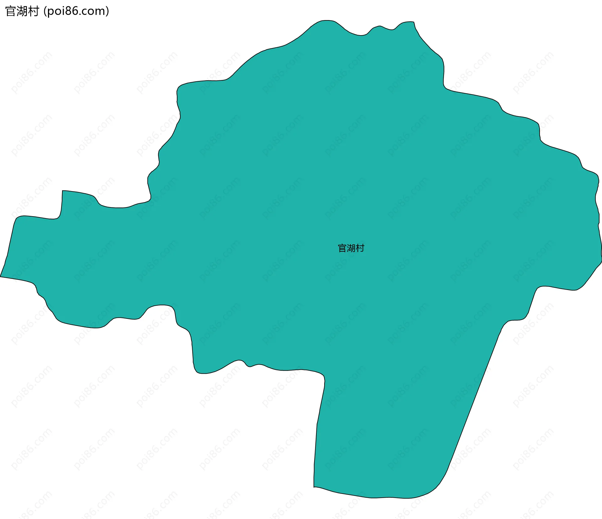官湖村边界地图