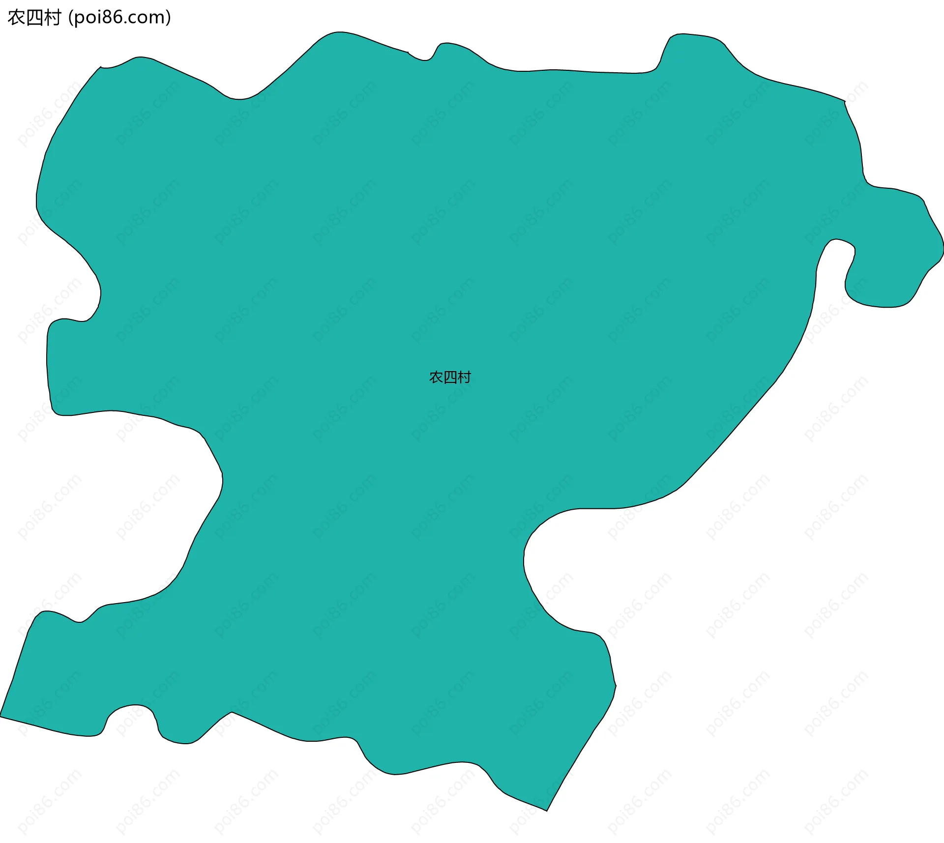 农四村边界地图