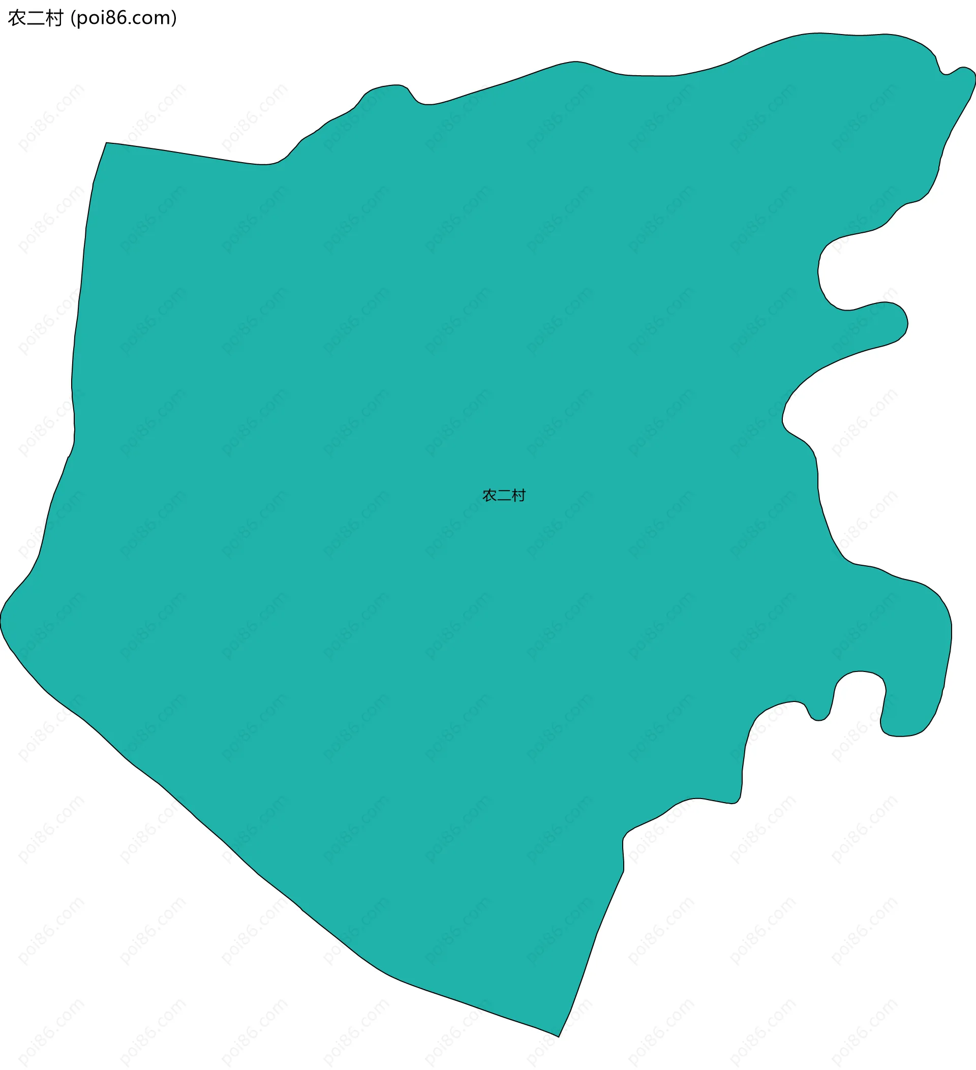 农二村边界地图