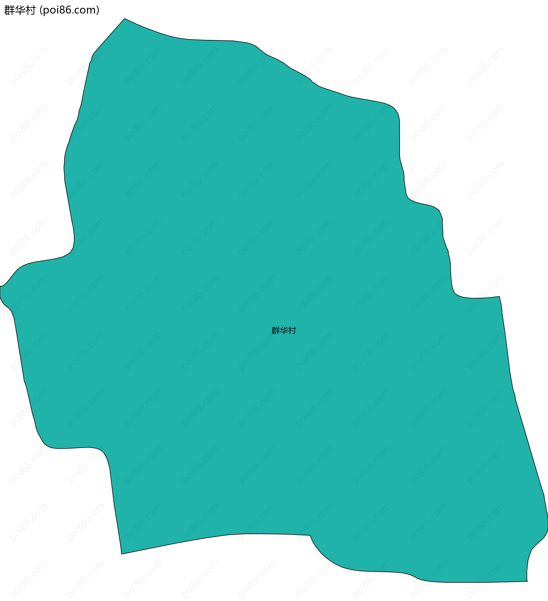 群华村边界地图