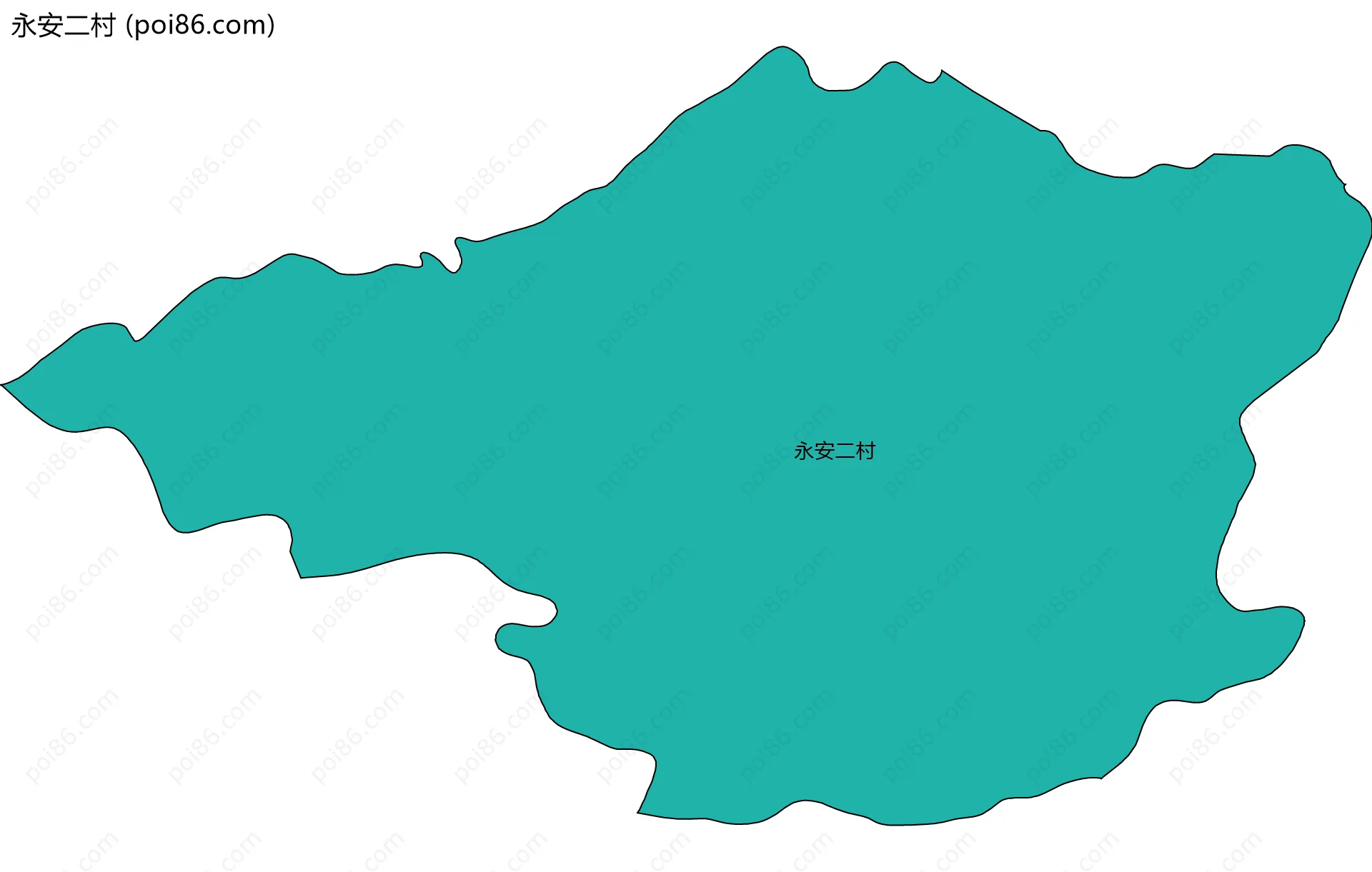 永安二村边界地图