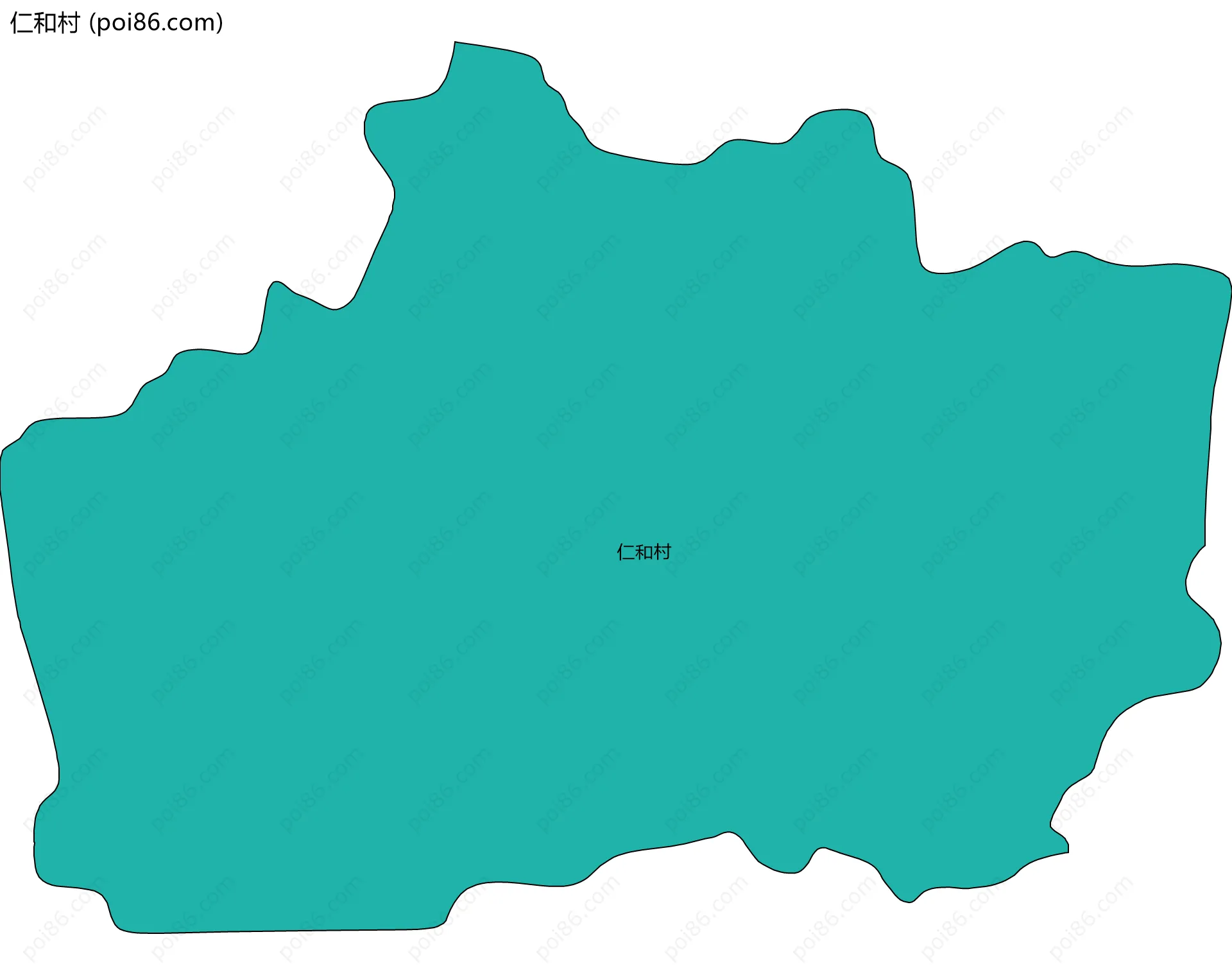 仁和村边界地图