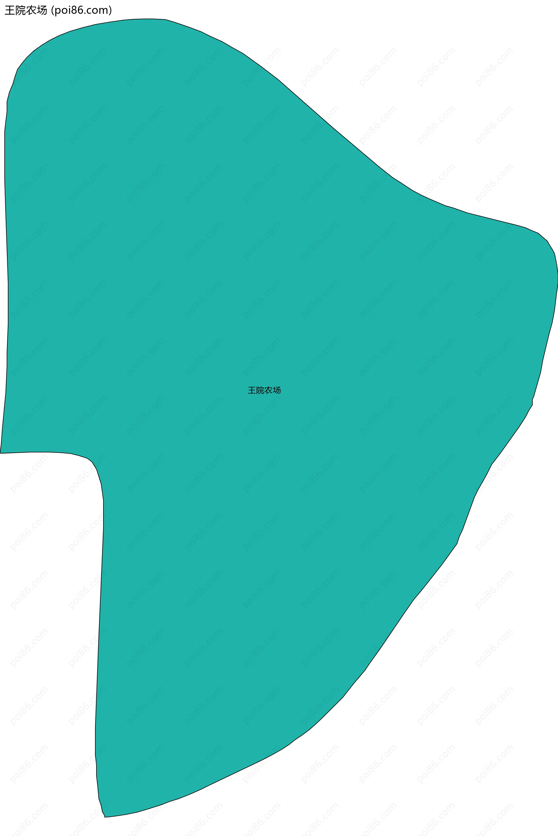 王院农场边界地图