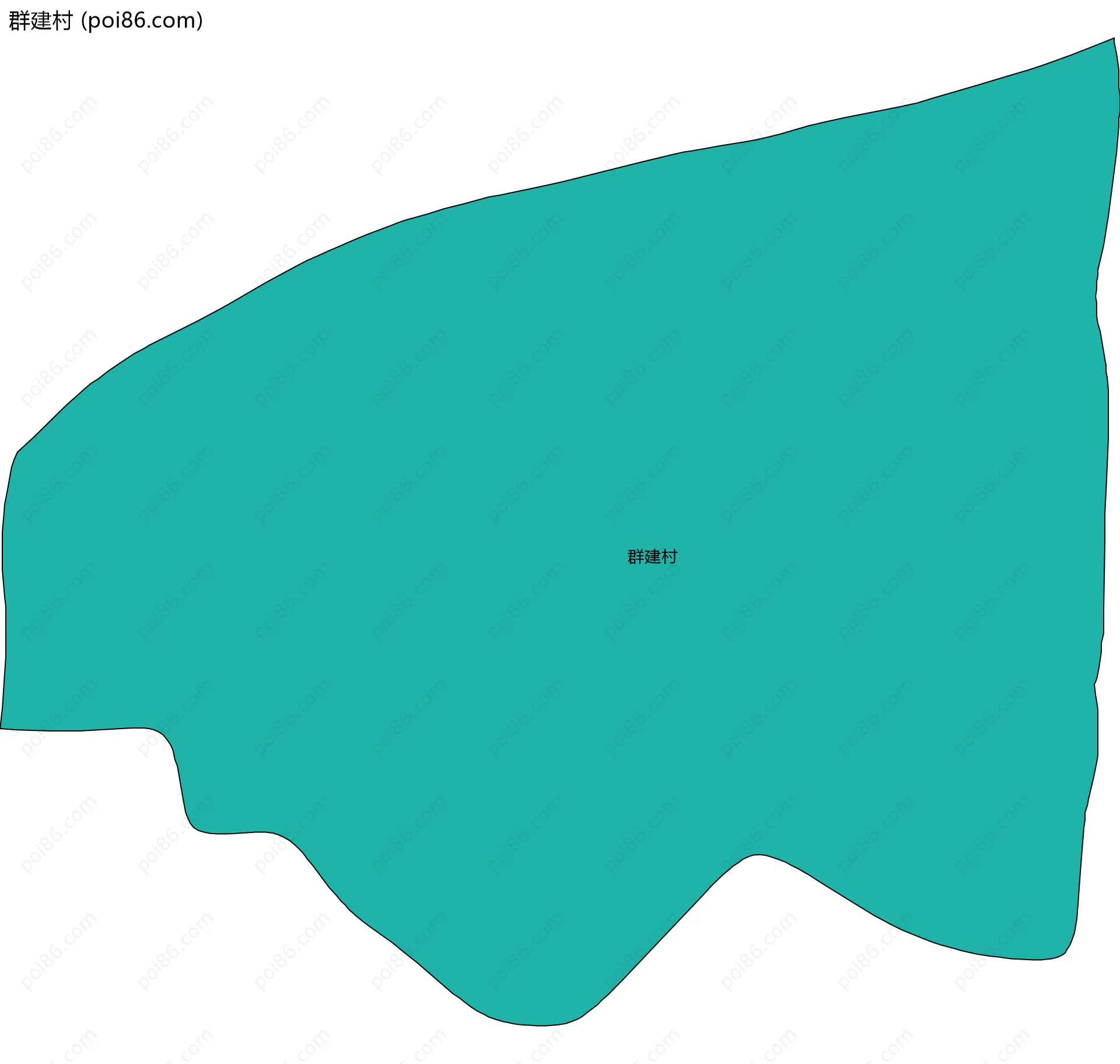 群建村边界地图