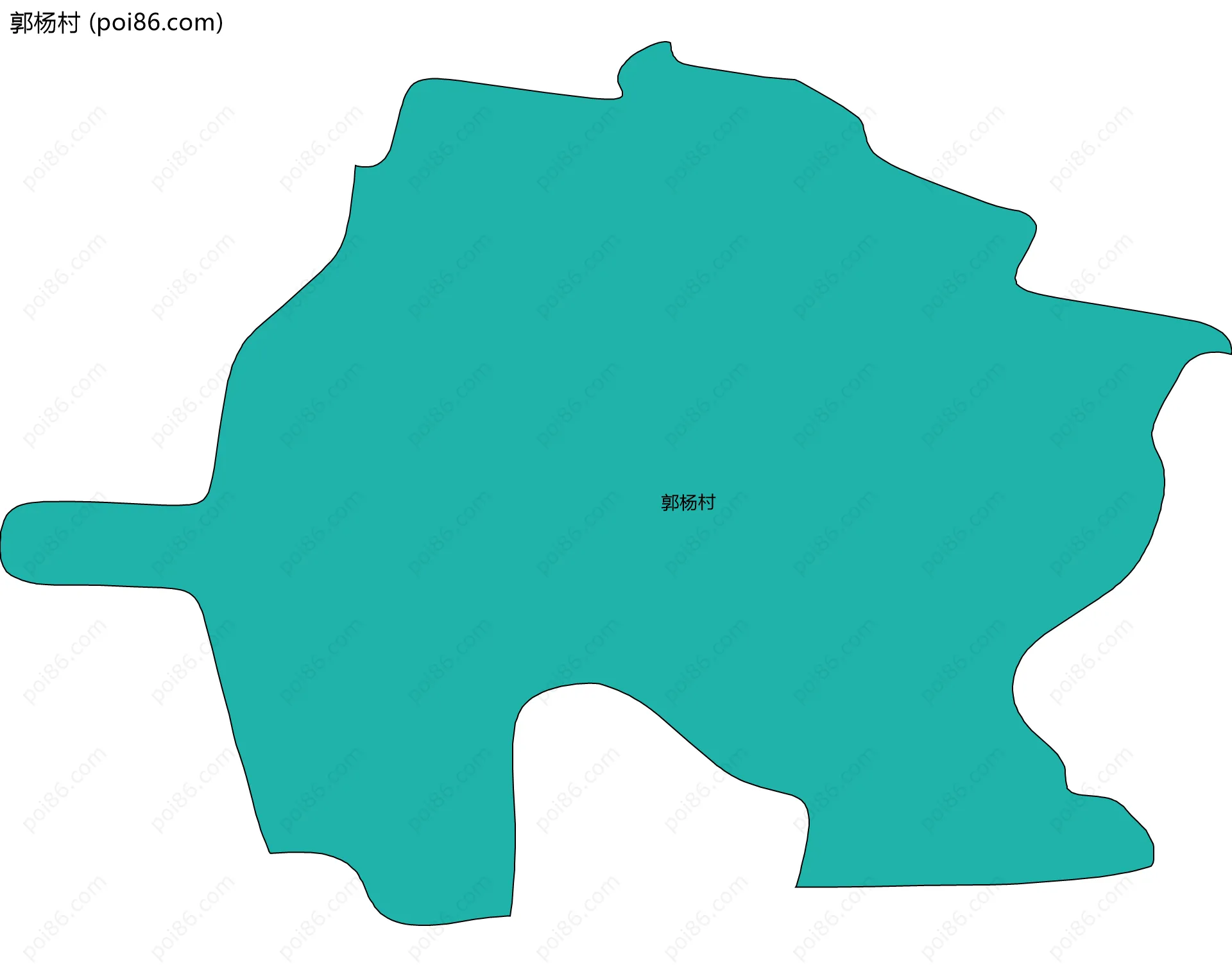 郭杨村边界地图