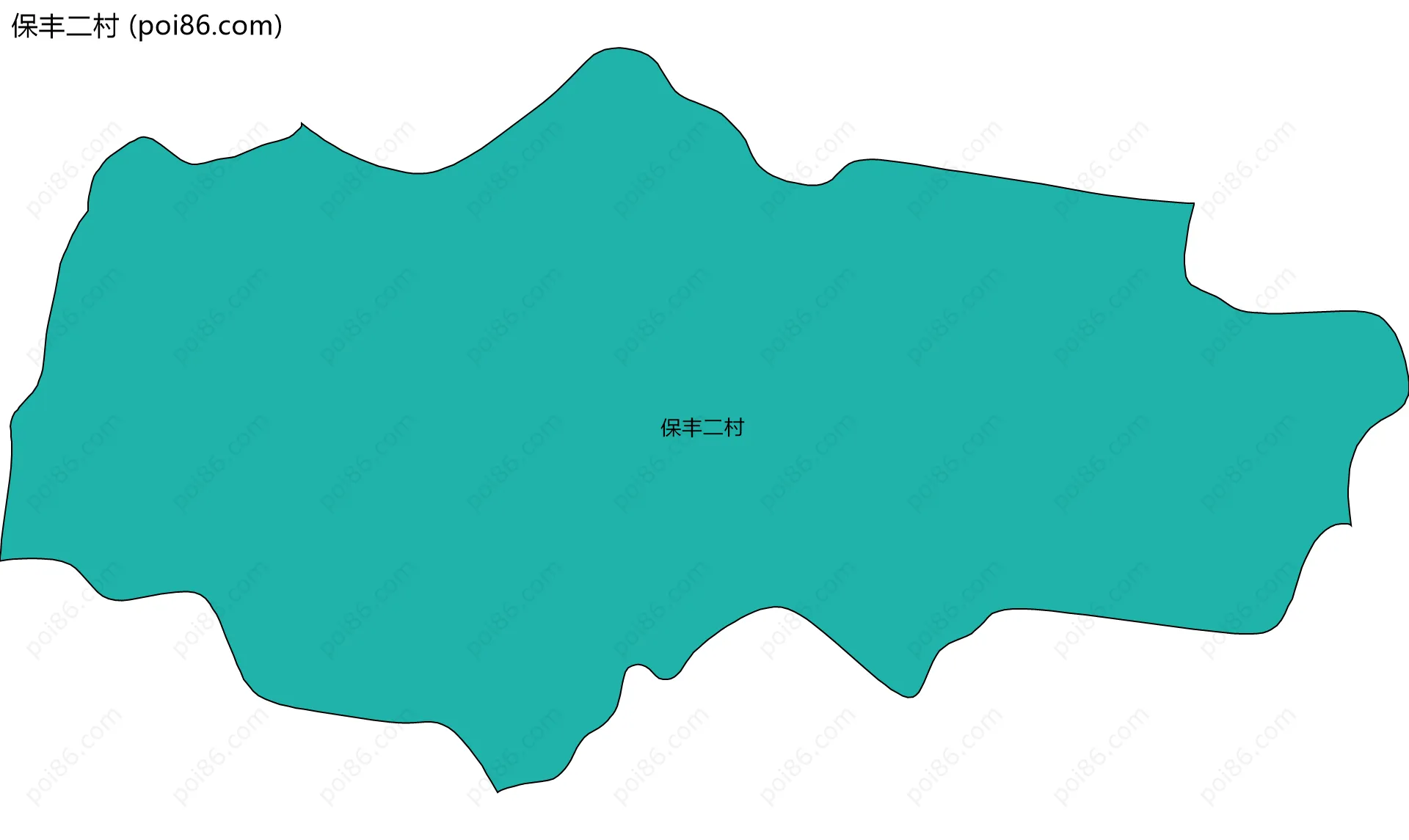 保丰二村边界地图