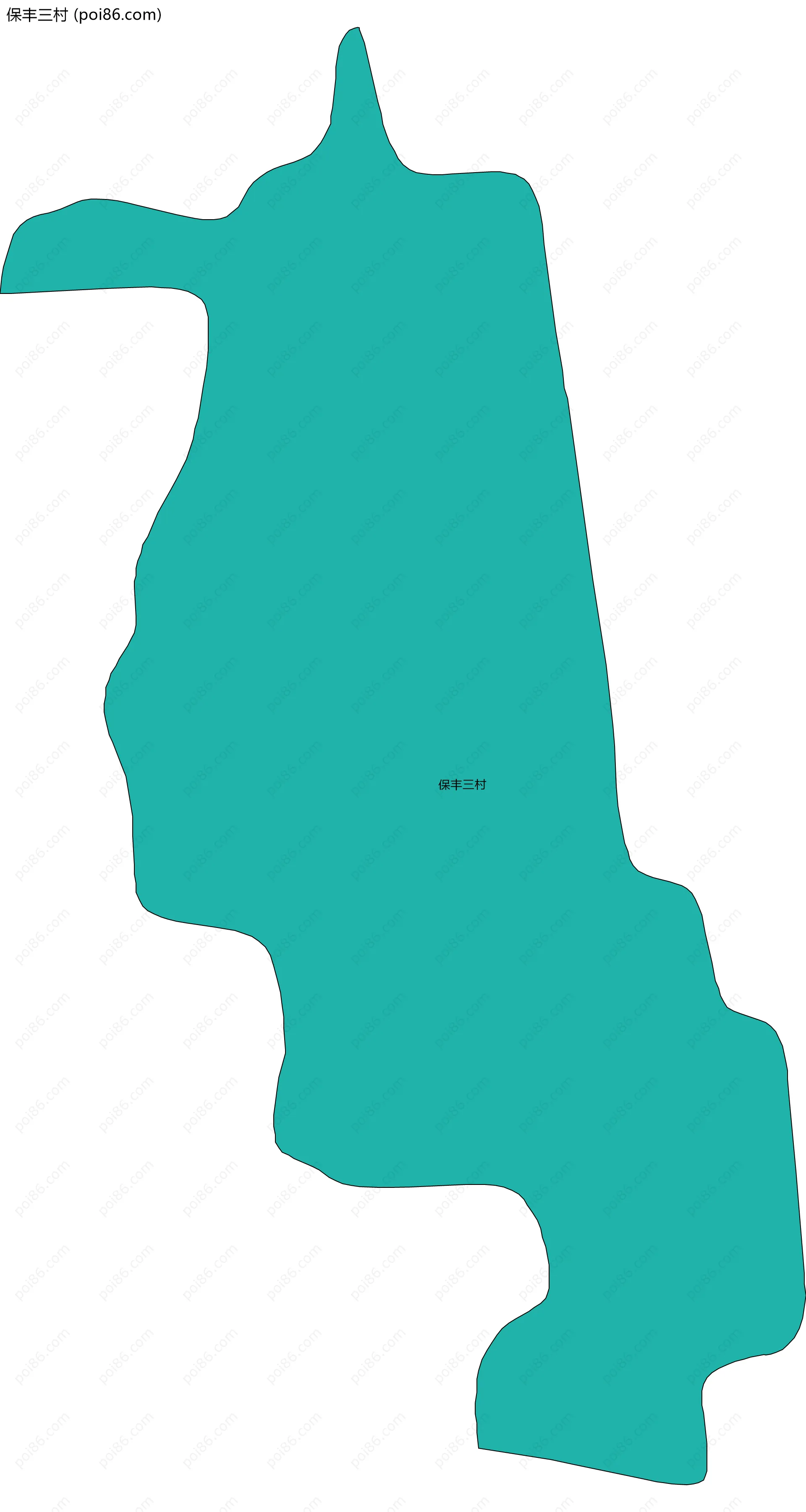 保丰三村边界地图