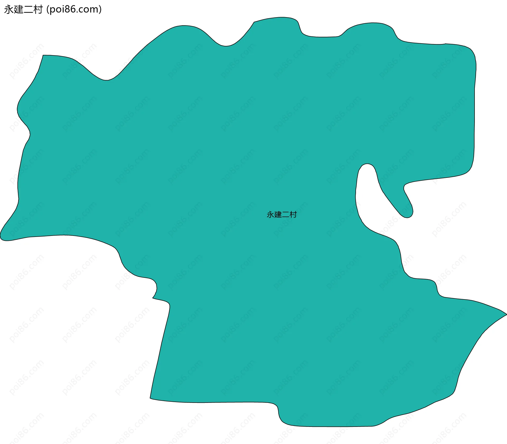 永建二村边界地图