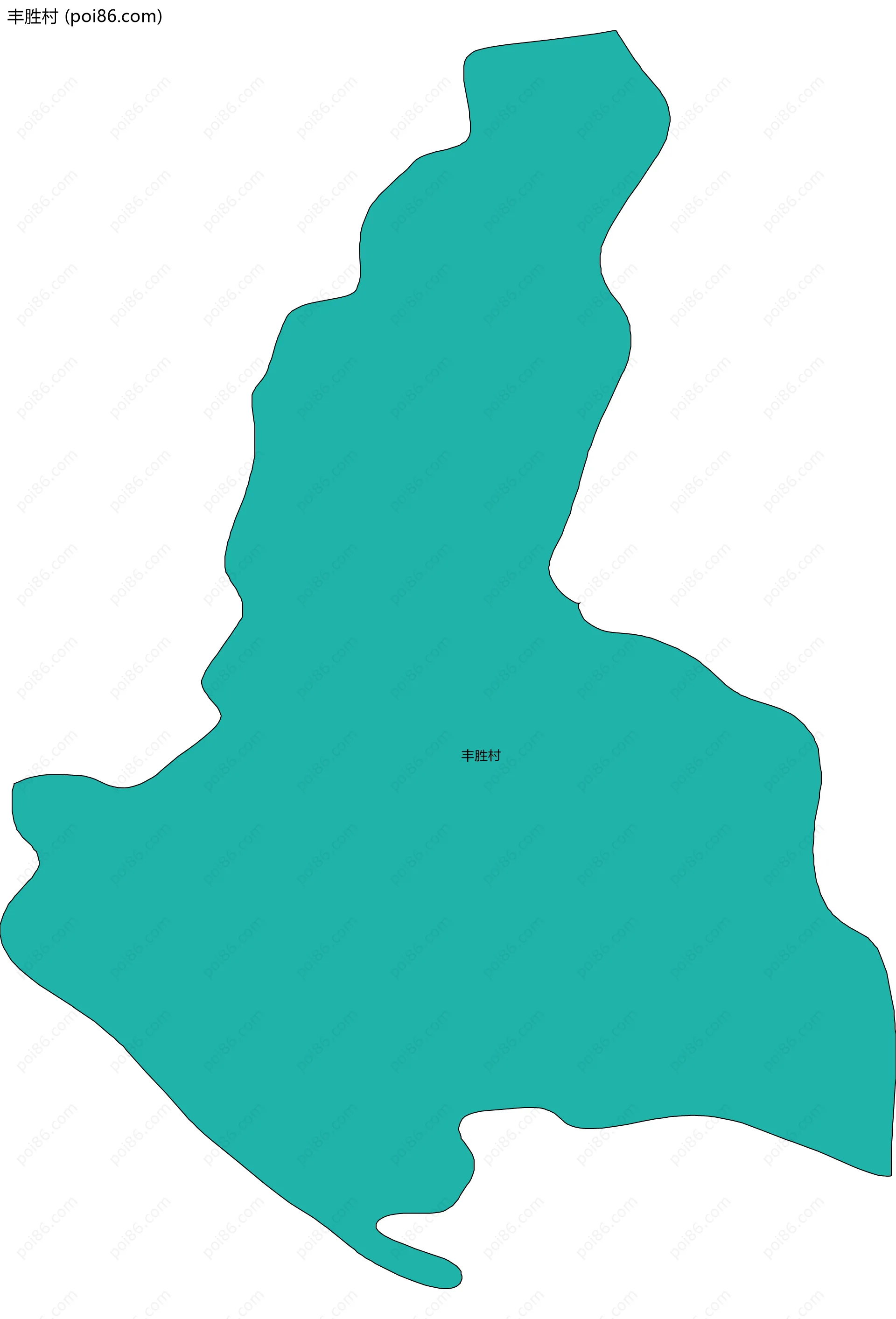 丰胜村边界地图